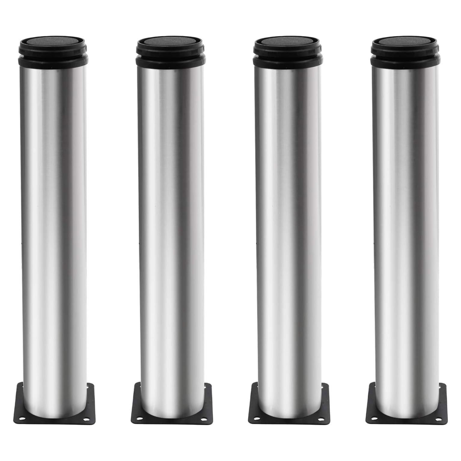 Juego de 4 patas ajustables Kyuionty de acero inoxidable 30 cm