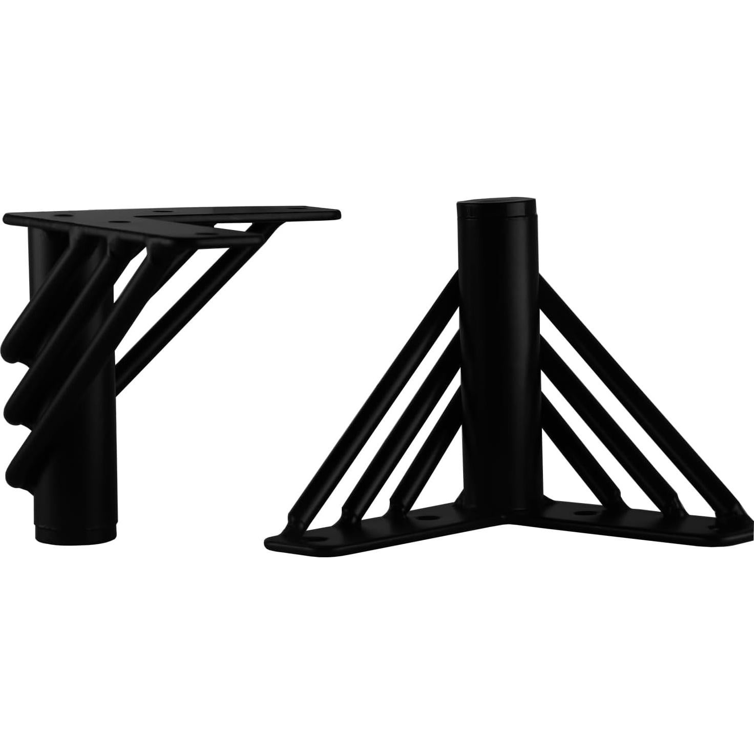 Piernas de Mueble Osring 10 cm Metal Negro Triangular 4 Pcs
