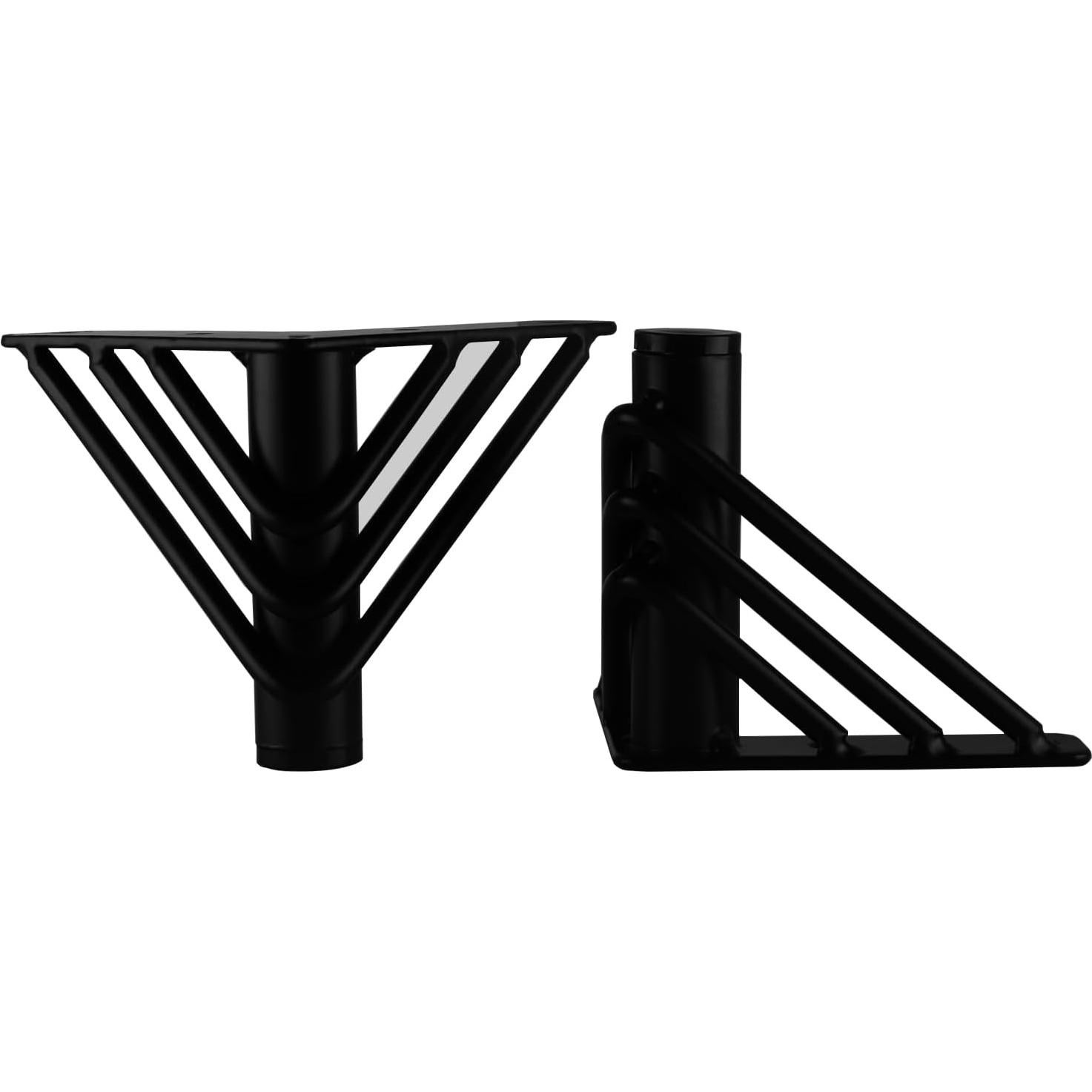 Piernas de Mueble Osring 10 cm Metal Negro Triangular 4 Pcs