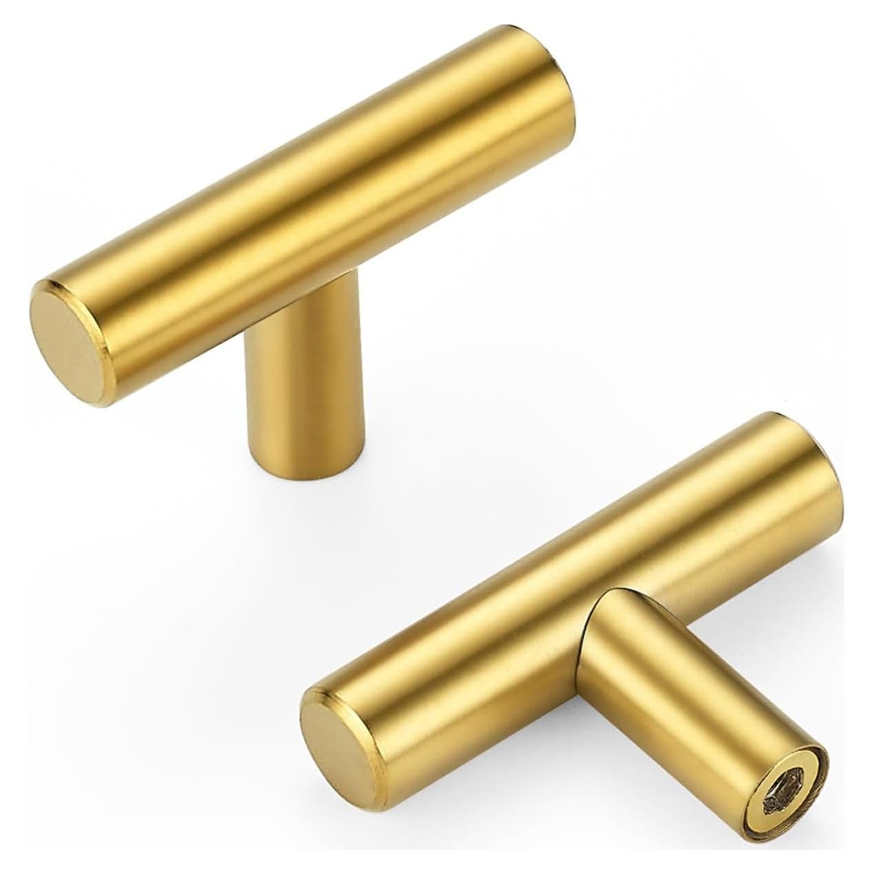 Paquete de 10 pomos dorados HOME EDIT 5.08 cm para gabinetes