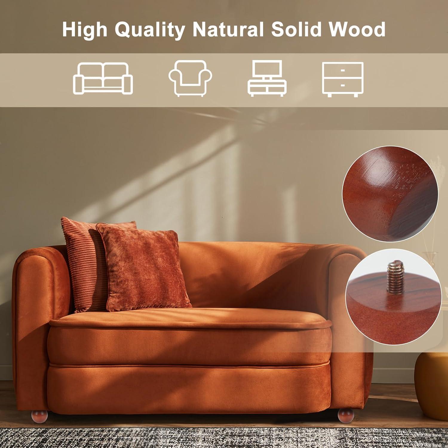 Patas de Sofá de Madera WHXGG 10.9 cm Paquete de 4