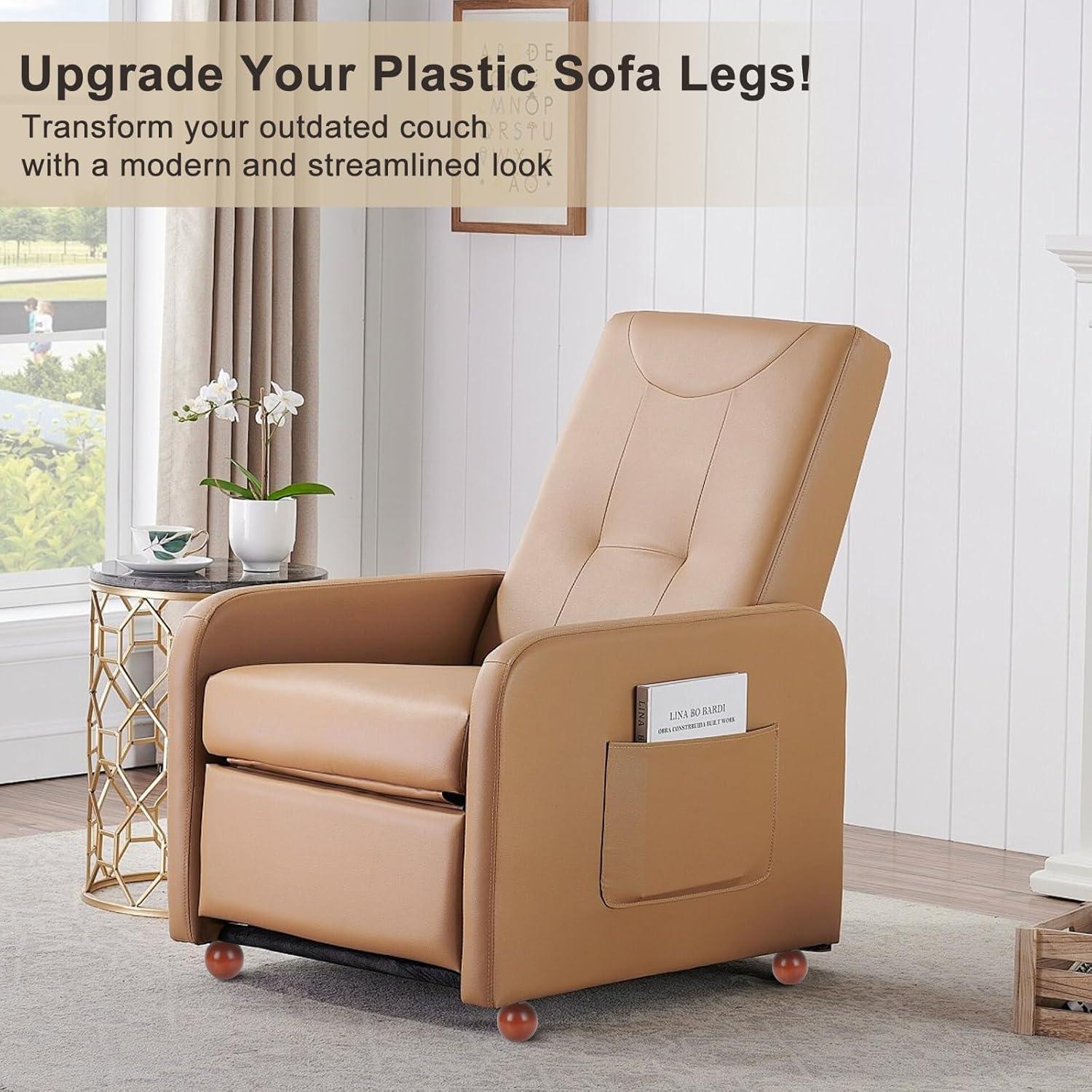 Patas de Sofá de Madera WHXGG 10.9 cm Paquete de 4