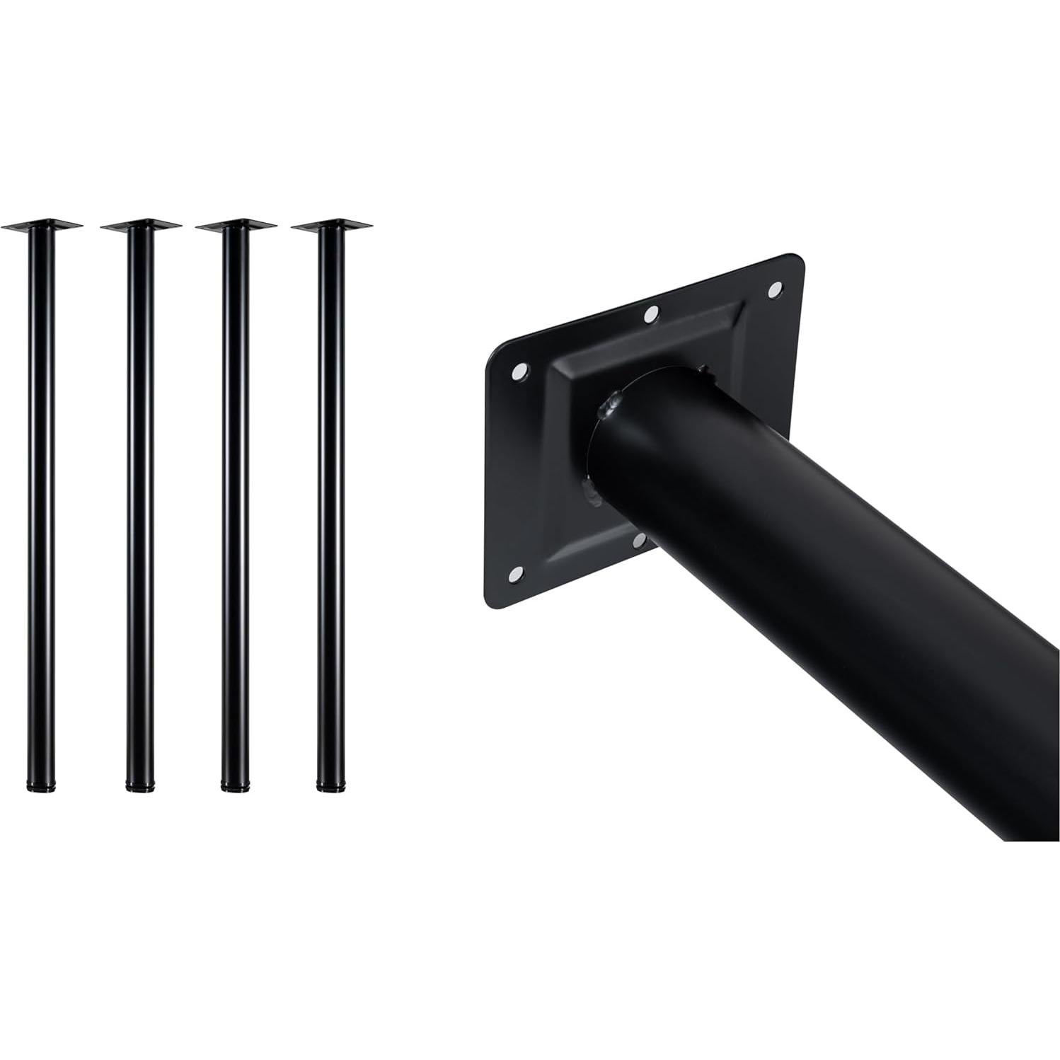 Patas de Escritorio Ajustables WHUANGKAKA 101.6 cm - Juego de 4 Negro