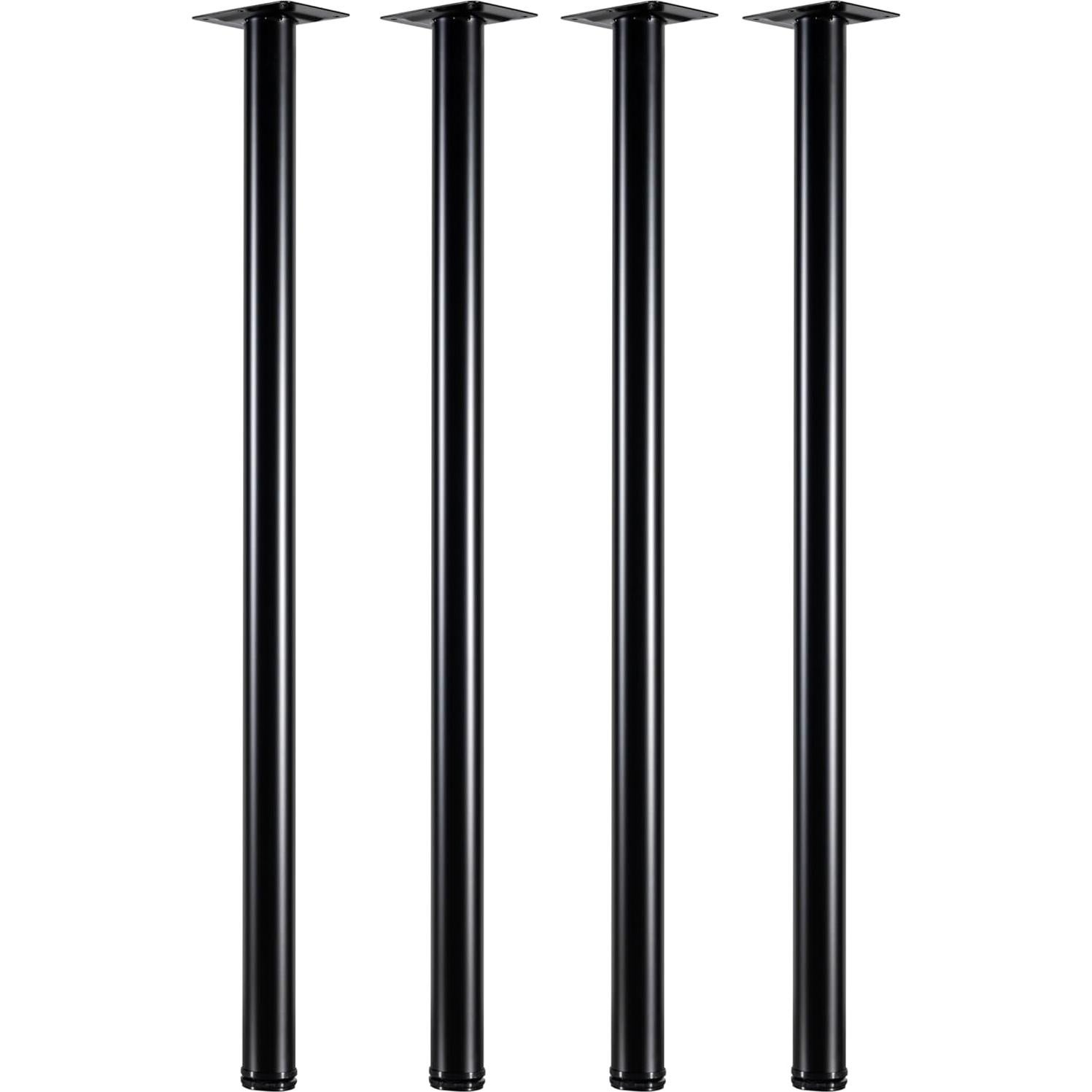 Patas de Escritorio Ajustables WHUANGKAKA 101.6 cm - Juego de 4 Negro