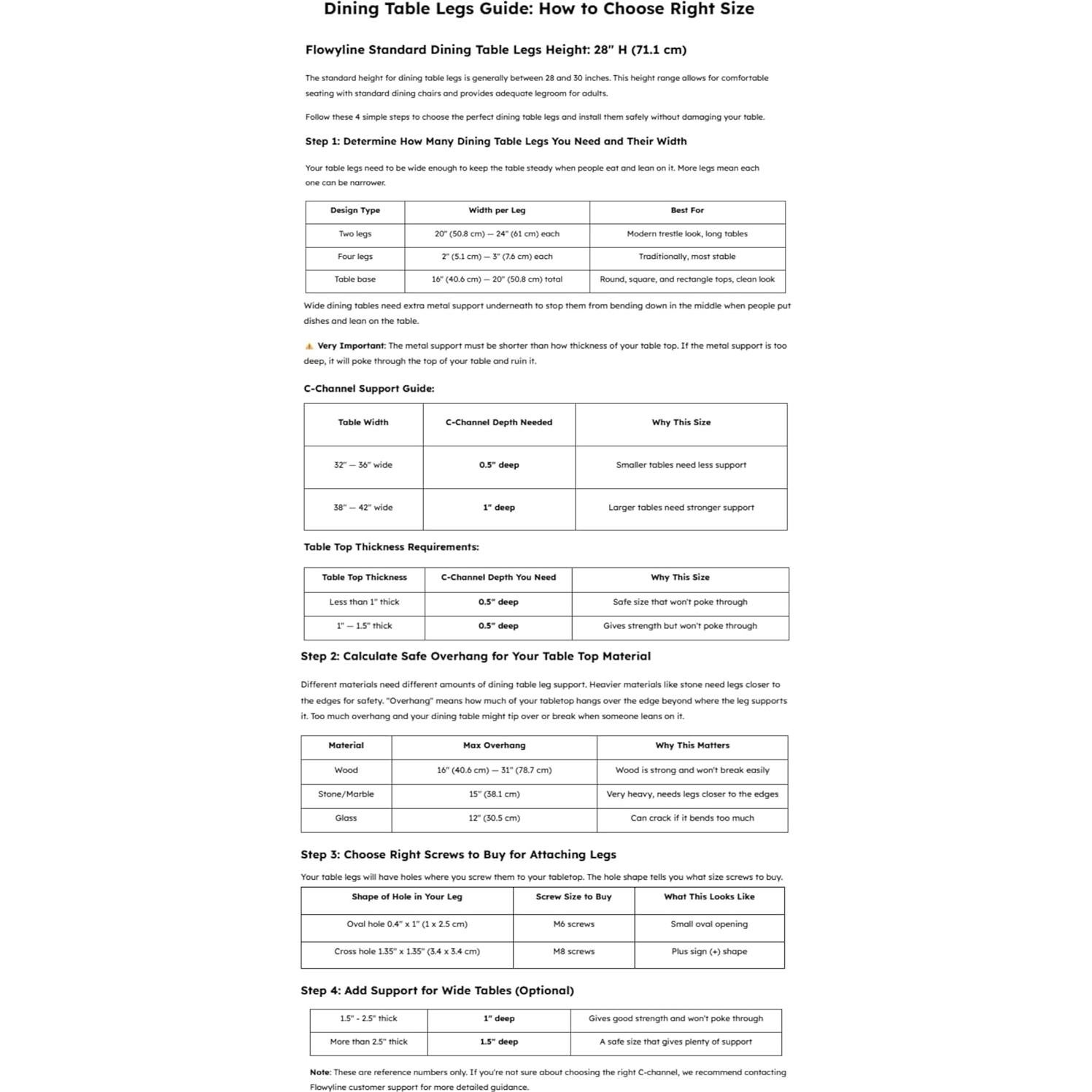 Patas de Mesa Curva Flowyline de Metal Negro 71.1 cm Ajustables