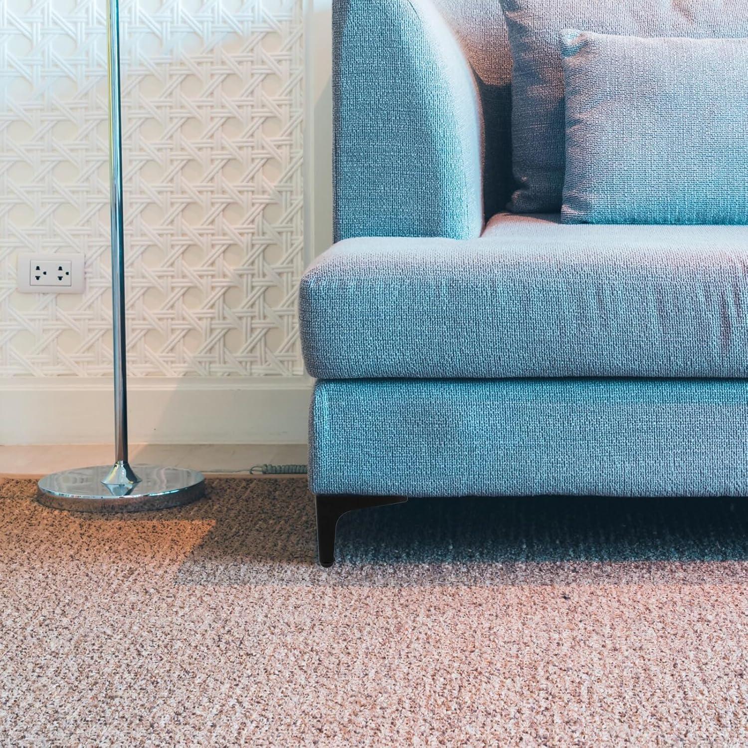 Patas Ajustables de Muebles Antrader 11.5 cm Metal Negro Mate