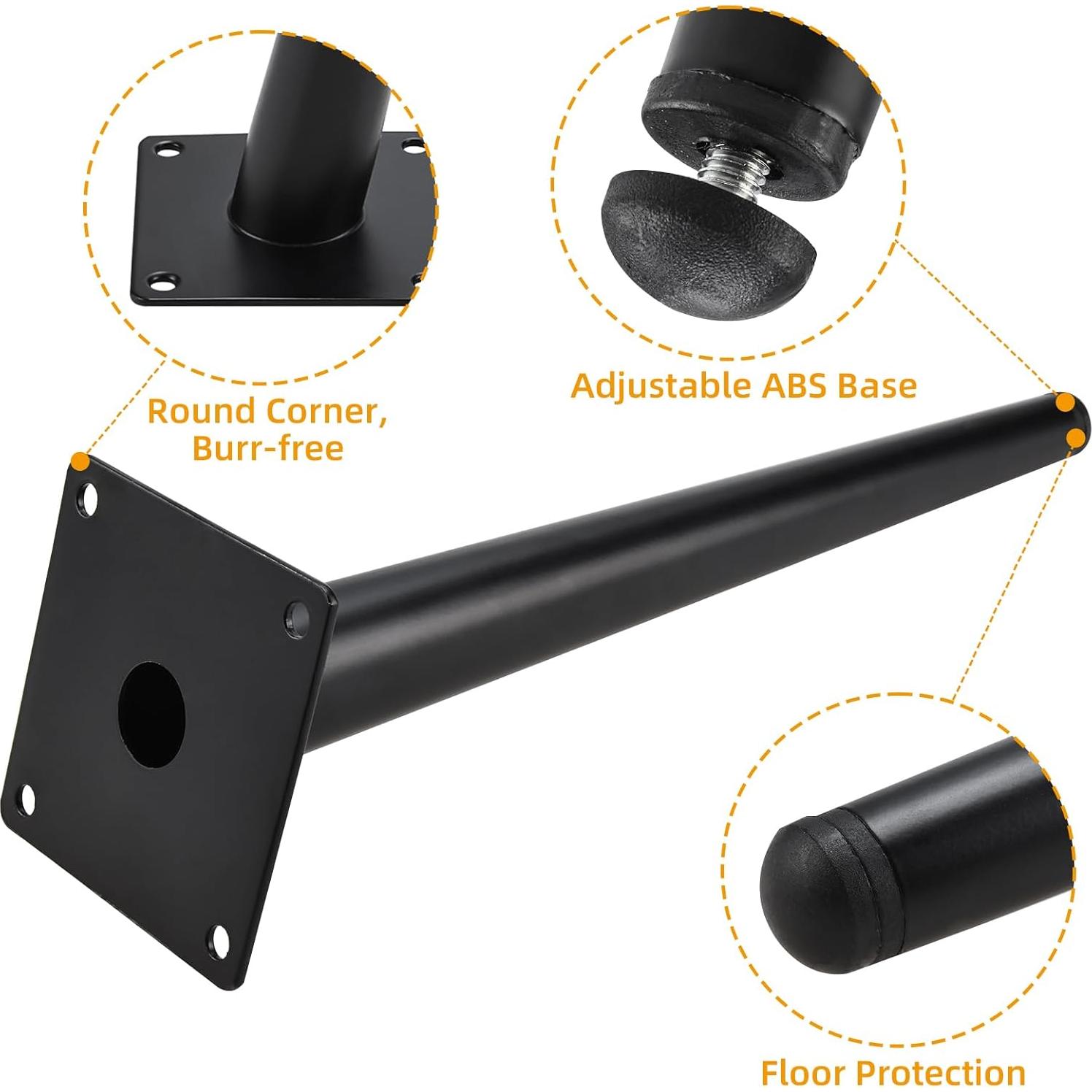 Patas de Muebles RealPlus 30.48 cm Metal Ajustables 4 Piezas