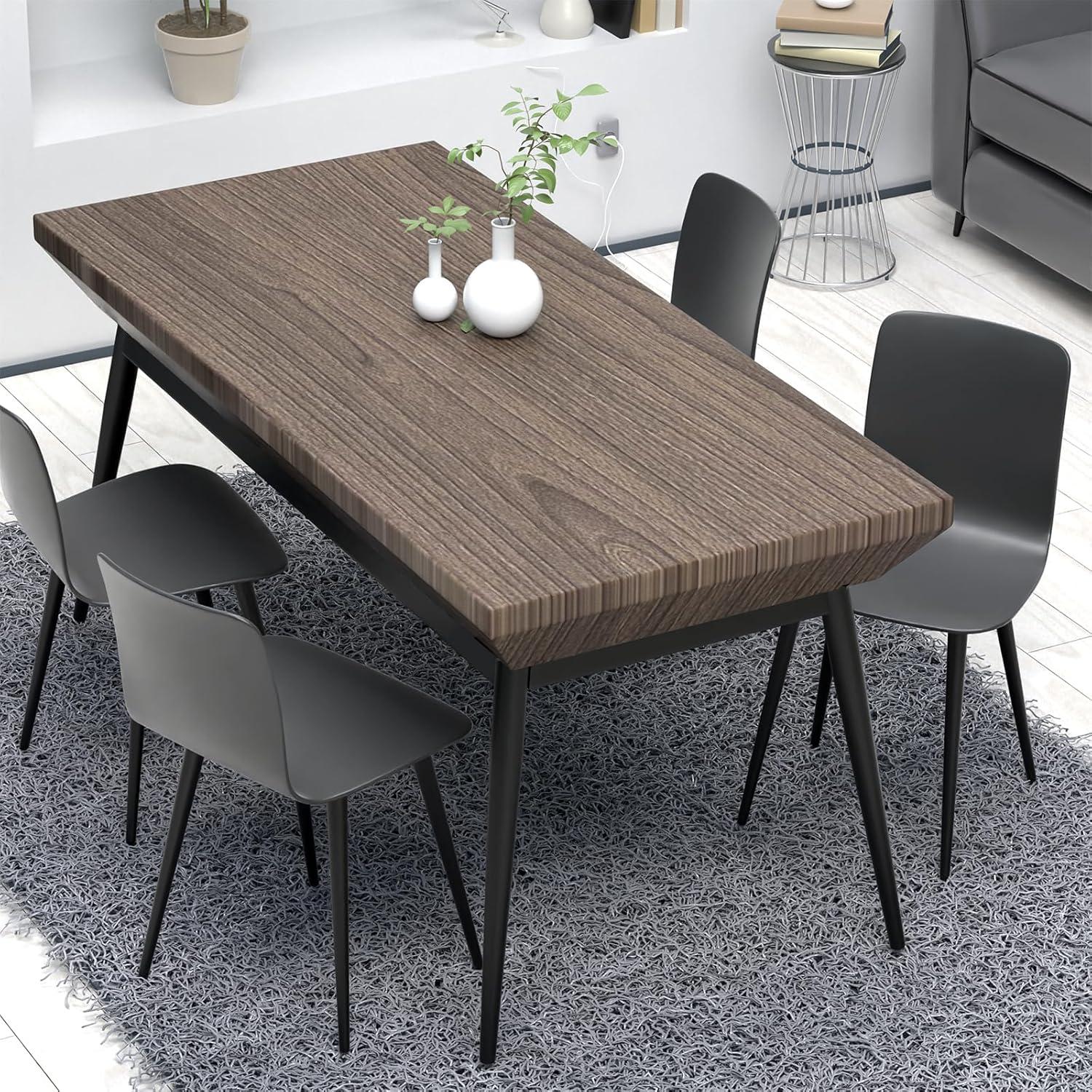 4 Piezas Piernas Tapered Negras Mate IURRDOP 30.48 cm