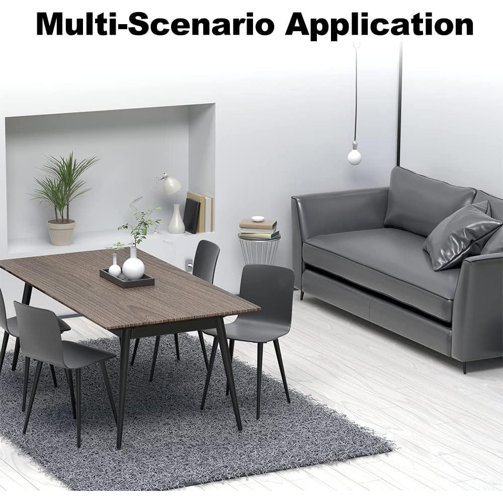 4 Piezas Piernas Tapered Negras Mate IURRDOP 30.48 cm