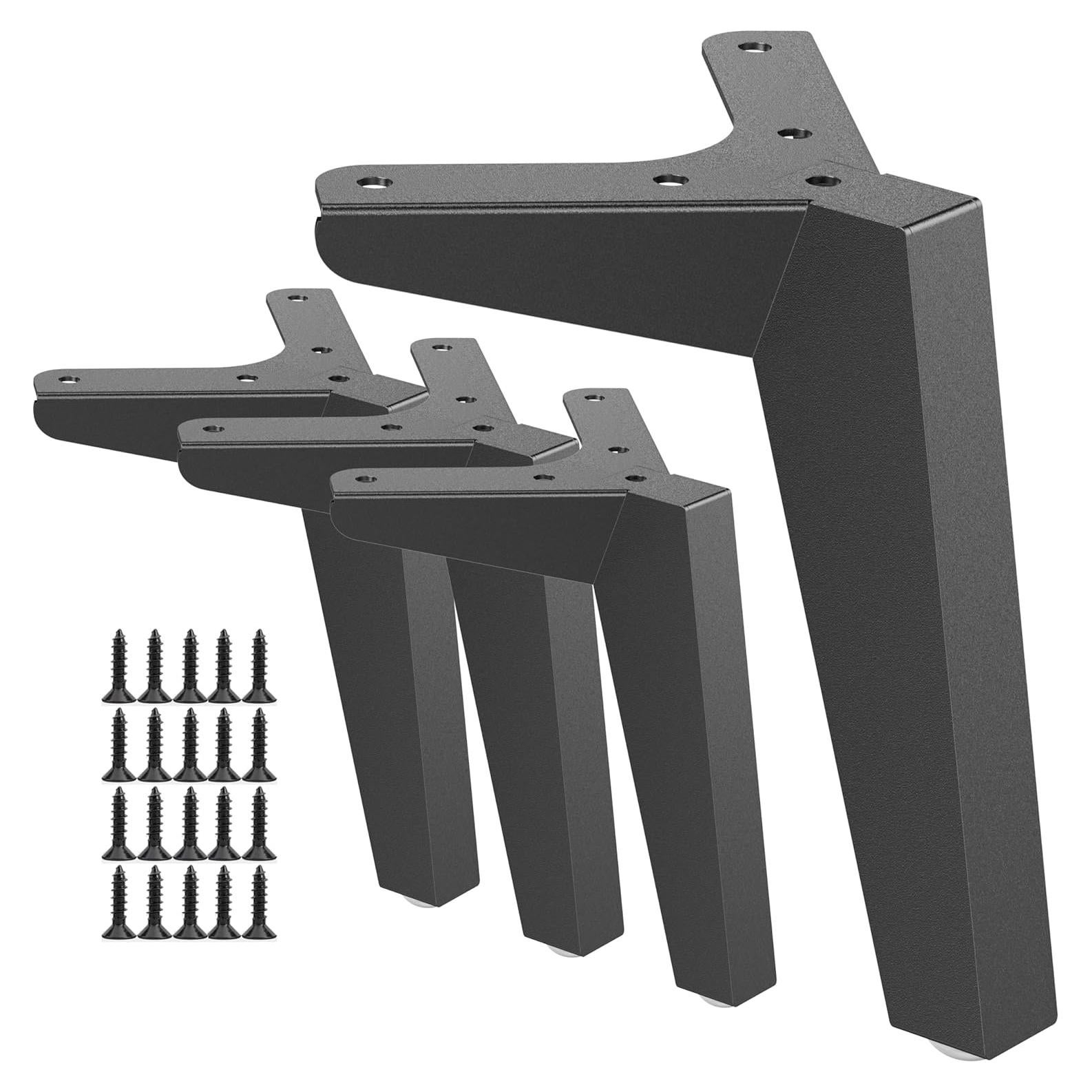 Patas de Muebles de Metal Topsair 10 cm Triángulo Juego de 4