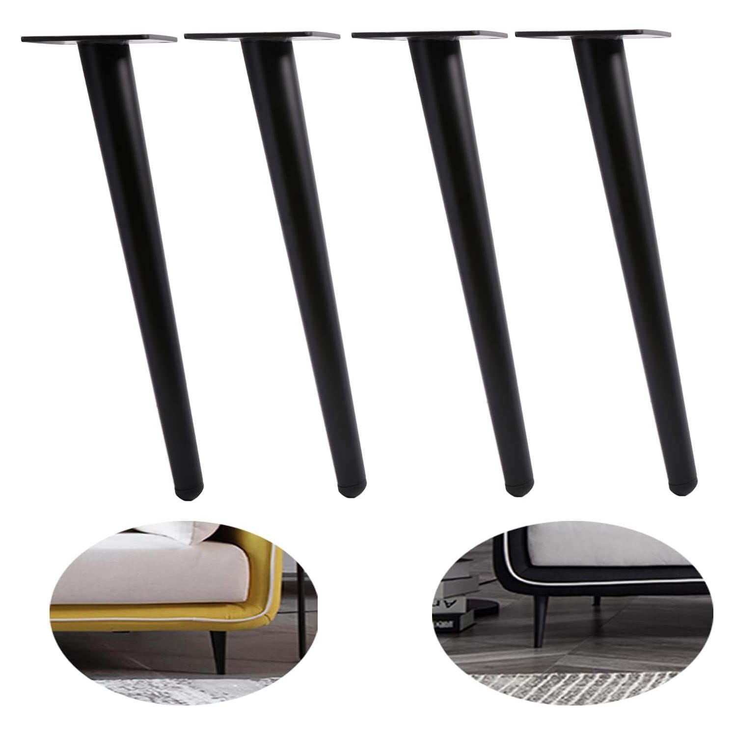 Patas de Mueble de Metal ALXEH 30.48 cm Estilo Moderno