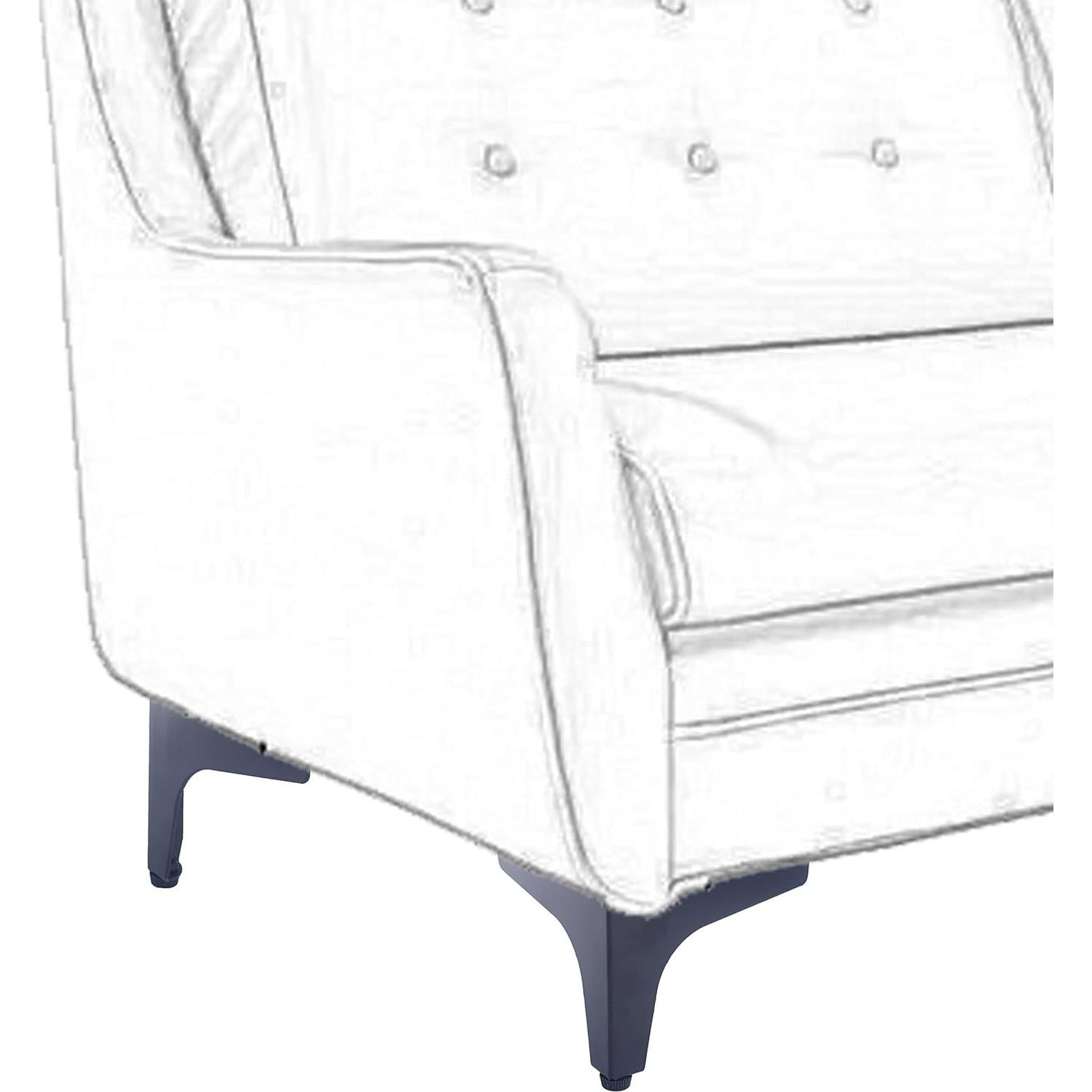 Patas de Muebles Ajustables HUAYY 10 cm Negras (Juego de 4)