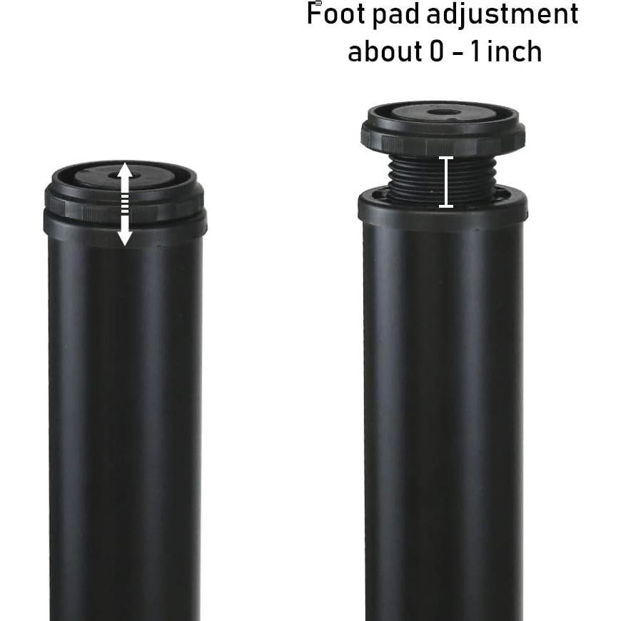 Piernas de Mueble Metálicas Ajustables QLLY 10.2 cm - Juego de 4