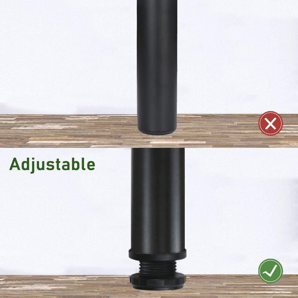 Piernas de Mueble Metálicas Ajustables QLLY 10.2 cm - Juego de 4