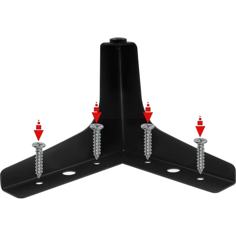 Patas de Muebles Seimneire 10cm Metal Negro Carga Pesada (4 Pcs)