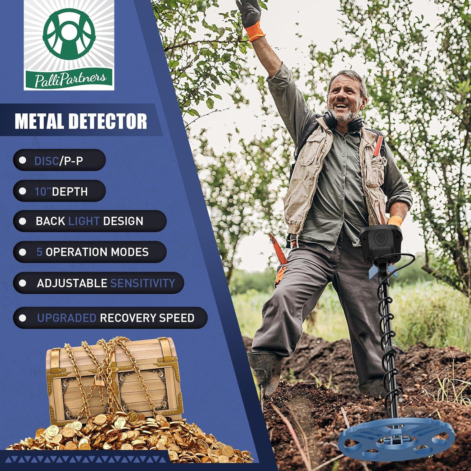 Detector de Metales PalliPartners A-1064 Impermeable 30.5 cm