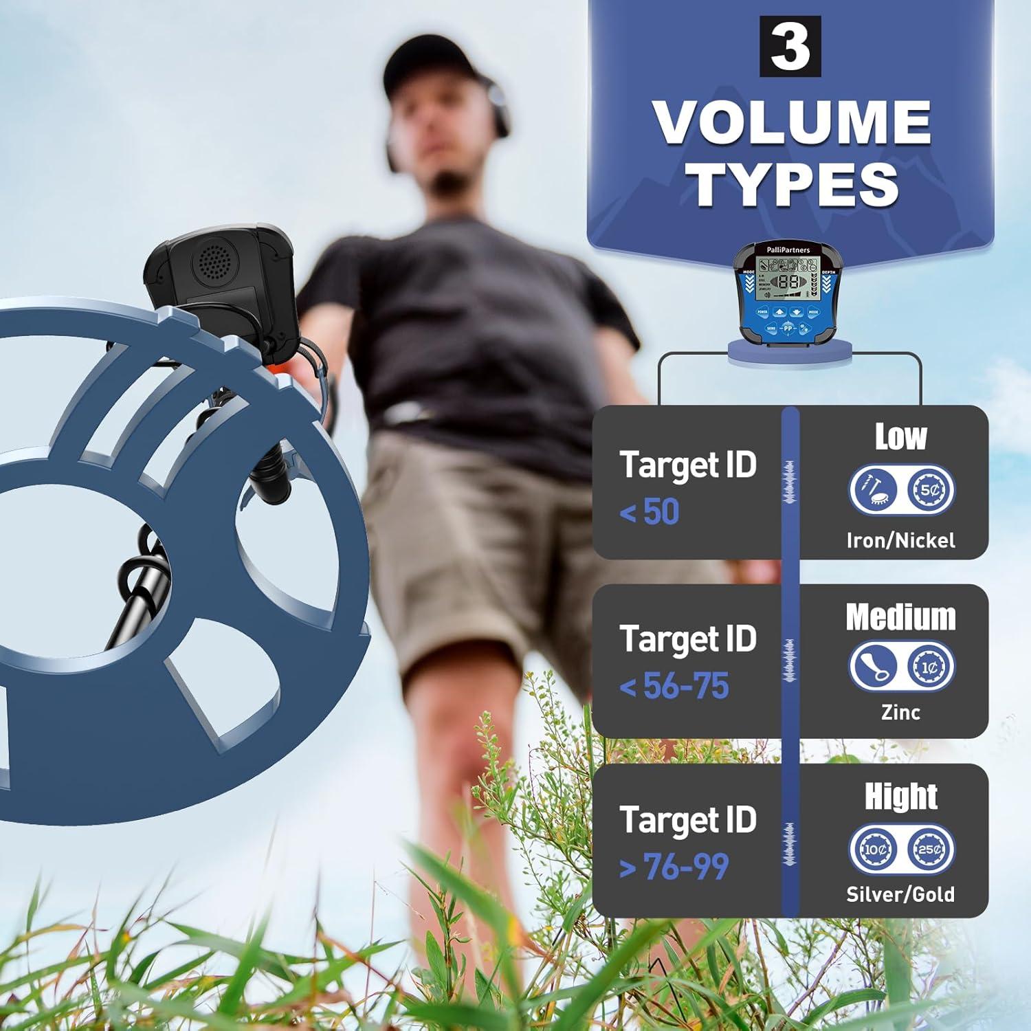 Detector de Metales PalliPartners A-1064 Impermeable 30.5 cm
