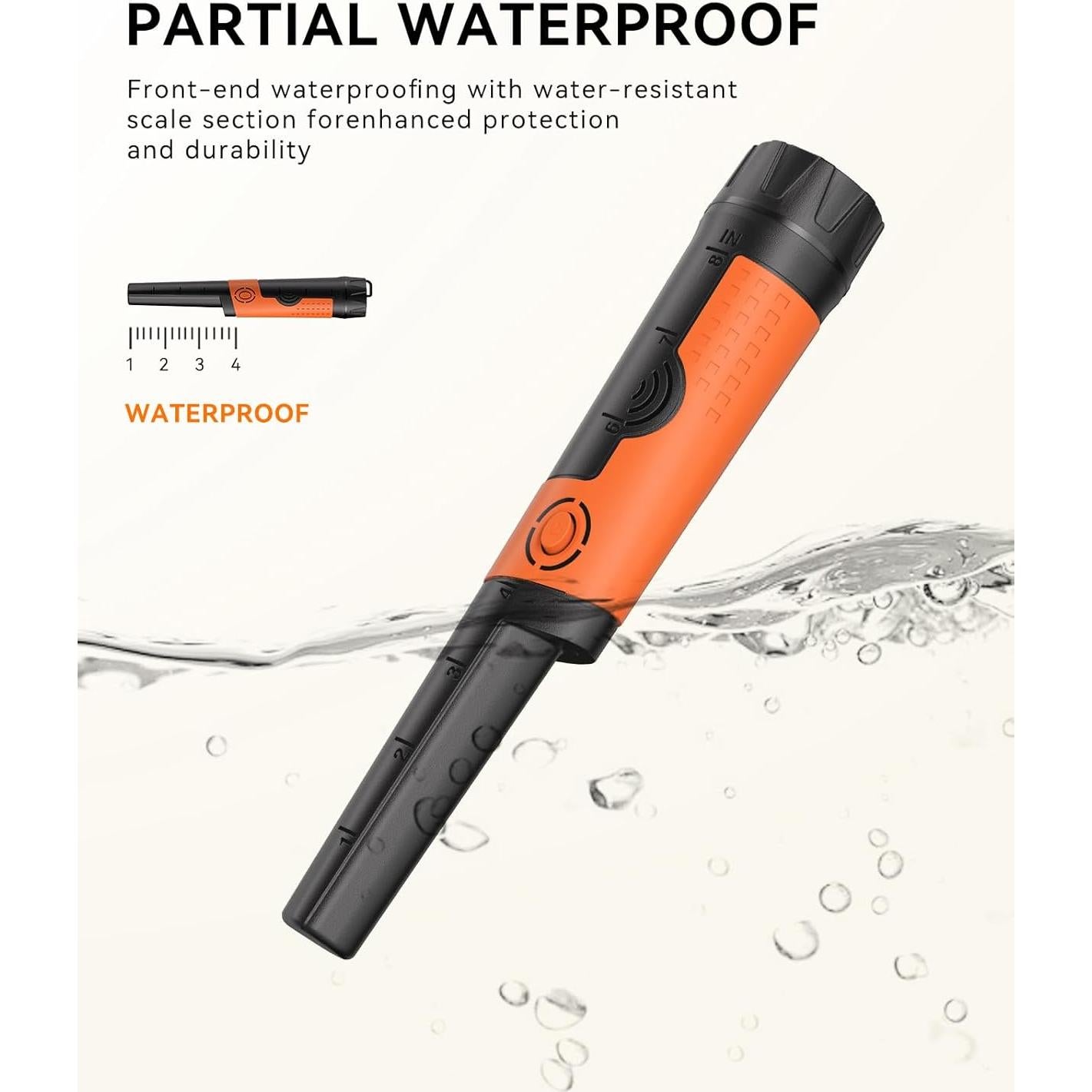 Detector de Metales SUNPOW OTMD12 Pinpointer Impermeable 360°