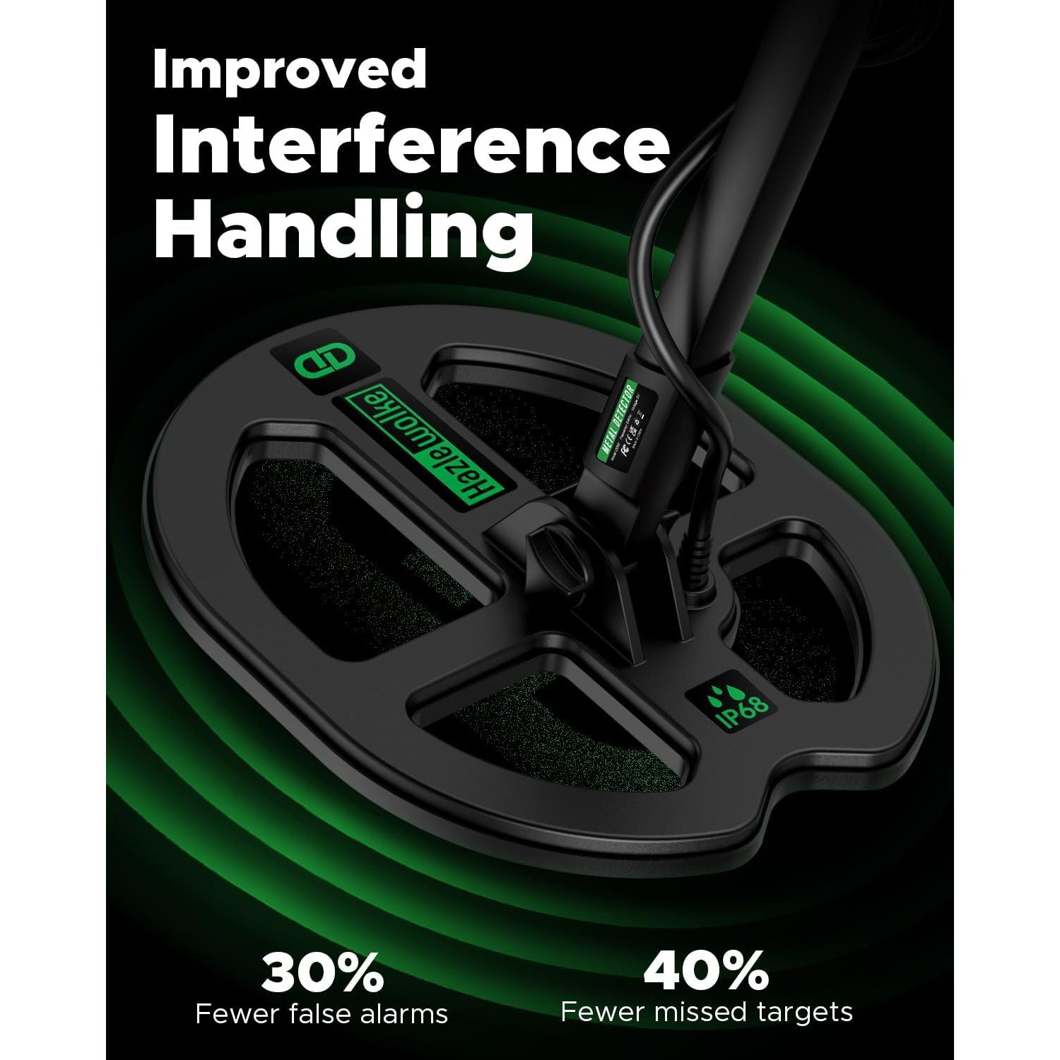 Detector de Metales Hazlewolke DD60 Impermeable 1.5m Profundidad