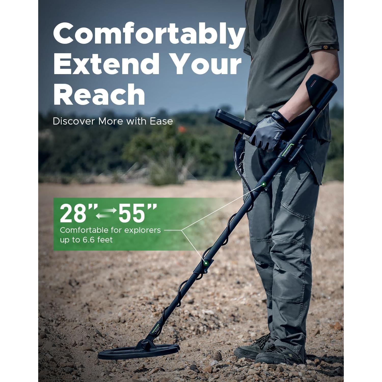 Detector de Metales Hazlewolke DD60 Impermeable 1.5m Profundidad