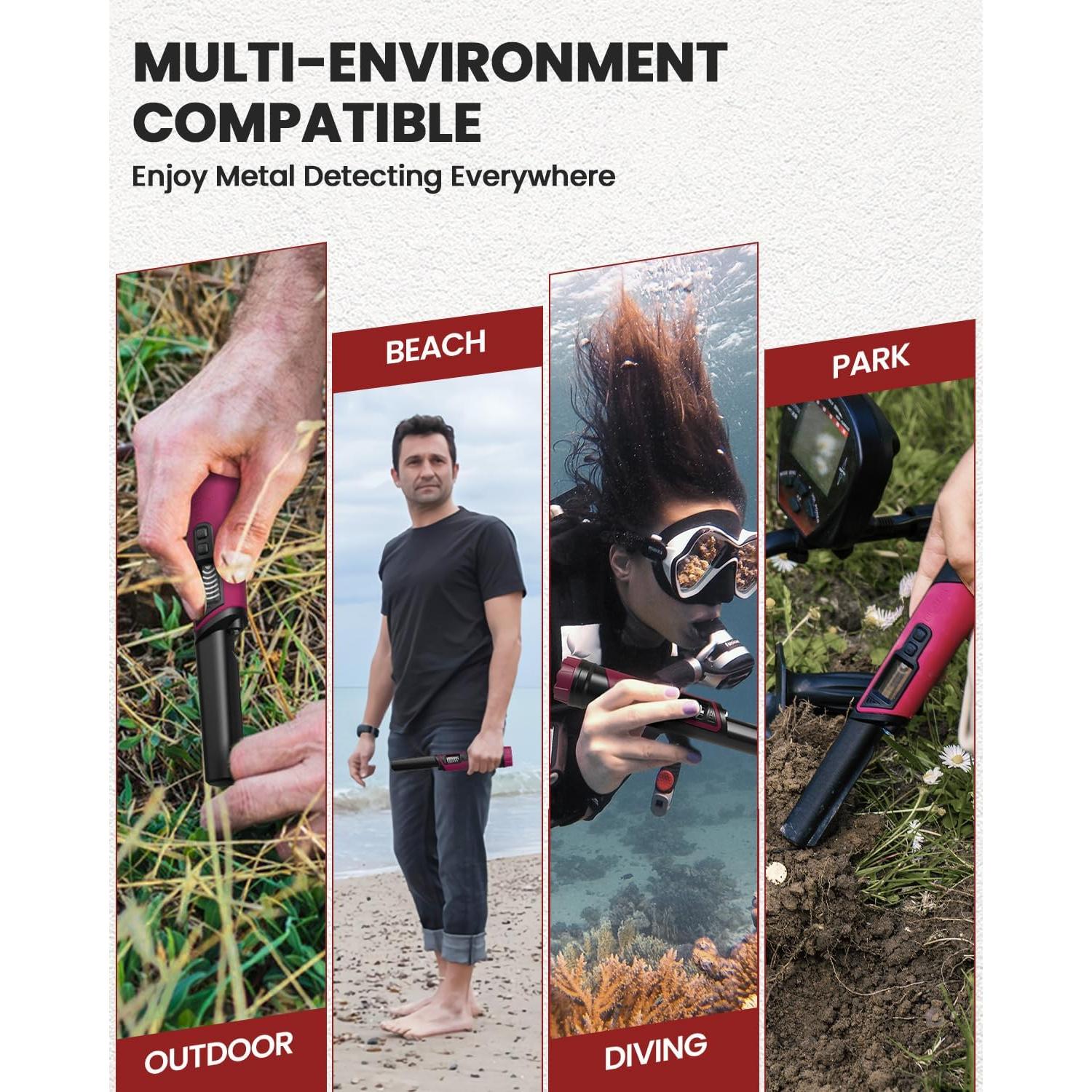 Detector de Metales DR.ÖTEK MT6 Pro IP68 Impermeable 360°