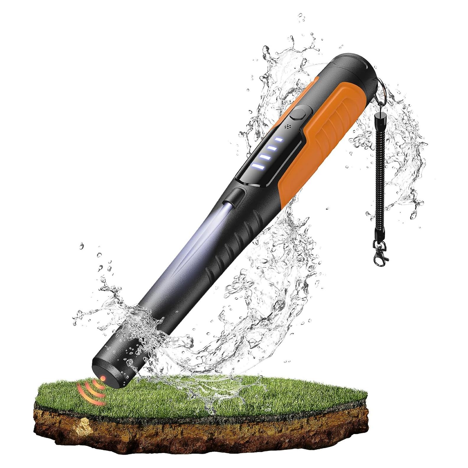 Detector de Metales JKUSS Pinpointer LCD Impermeable 8.9cm