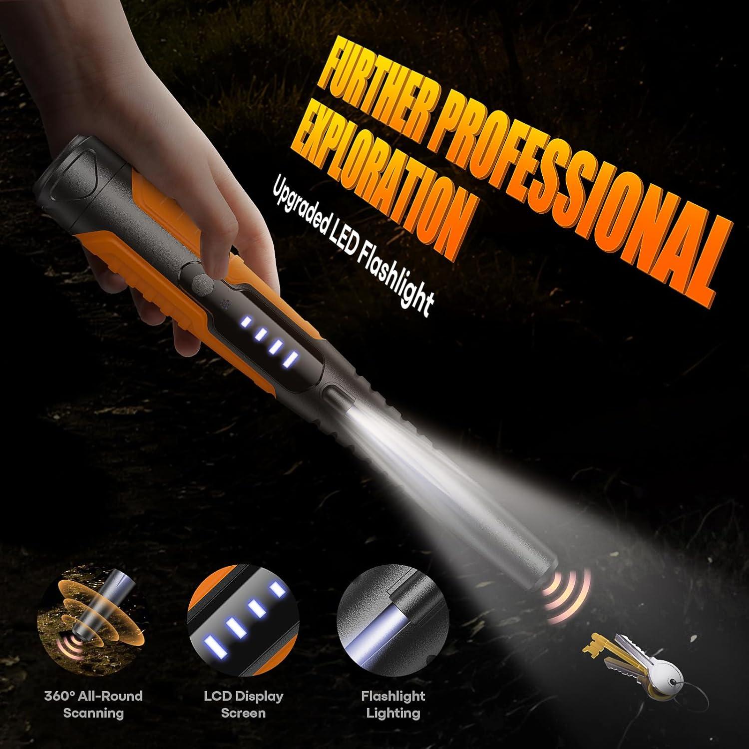 Detector de Metales JKUSS Pinpointer LCD Impermeable 8.9cm