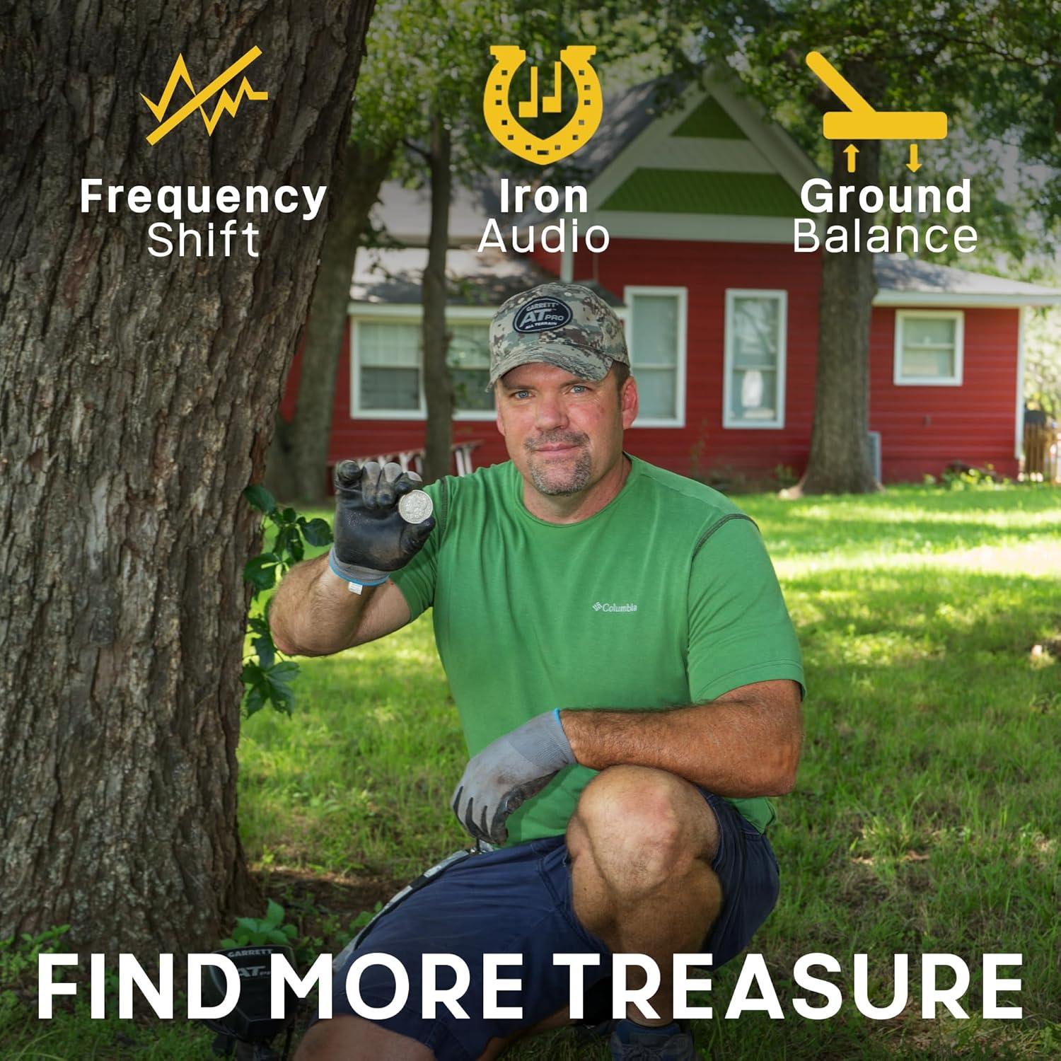 Detector de Metales Garrett AT Pro - Impermeable 3m - Audio Pro