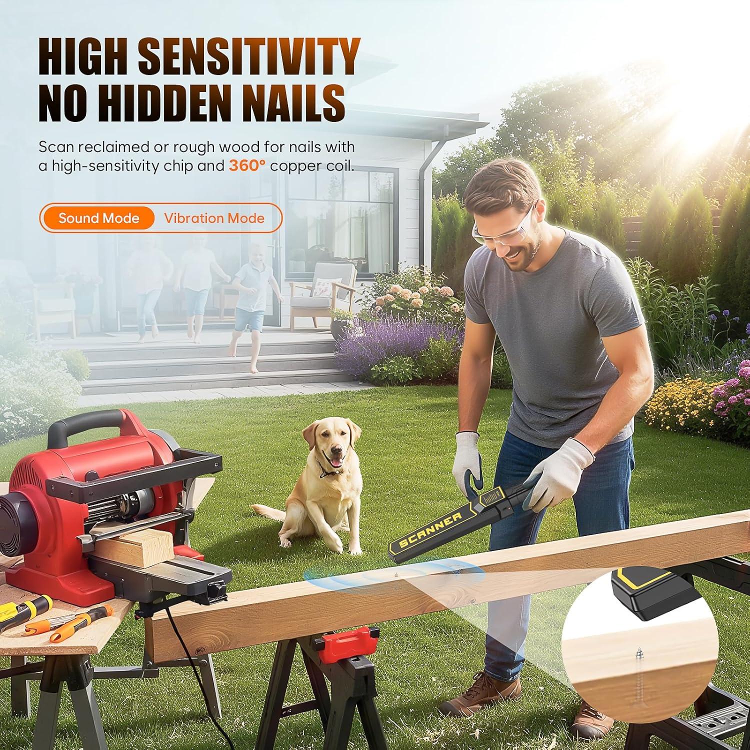 Detector de Metales de Mano JKUSS DM239A Recargable 2000mAh