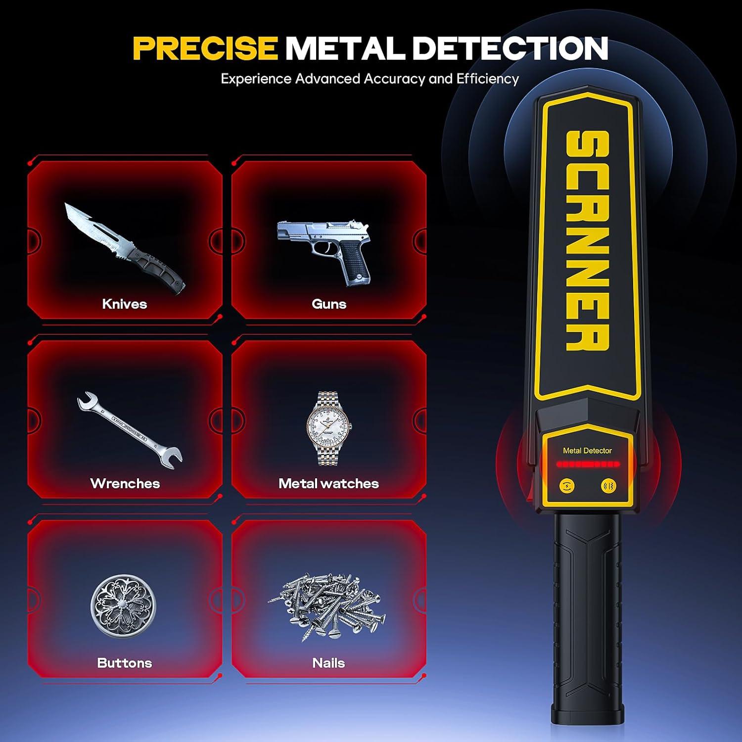 Detector de Metales de Mano JKUSS DM239A Recargable 2000mAh