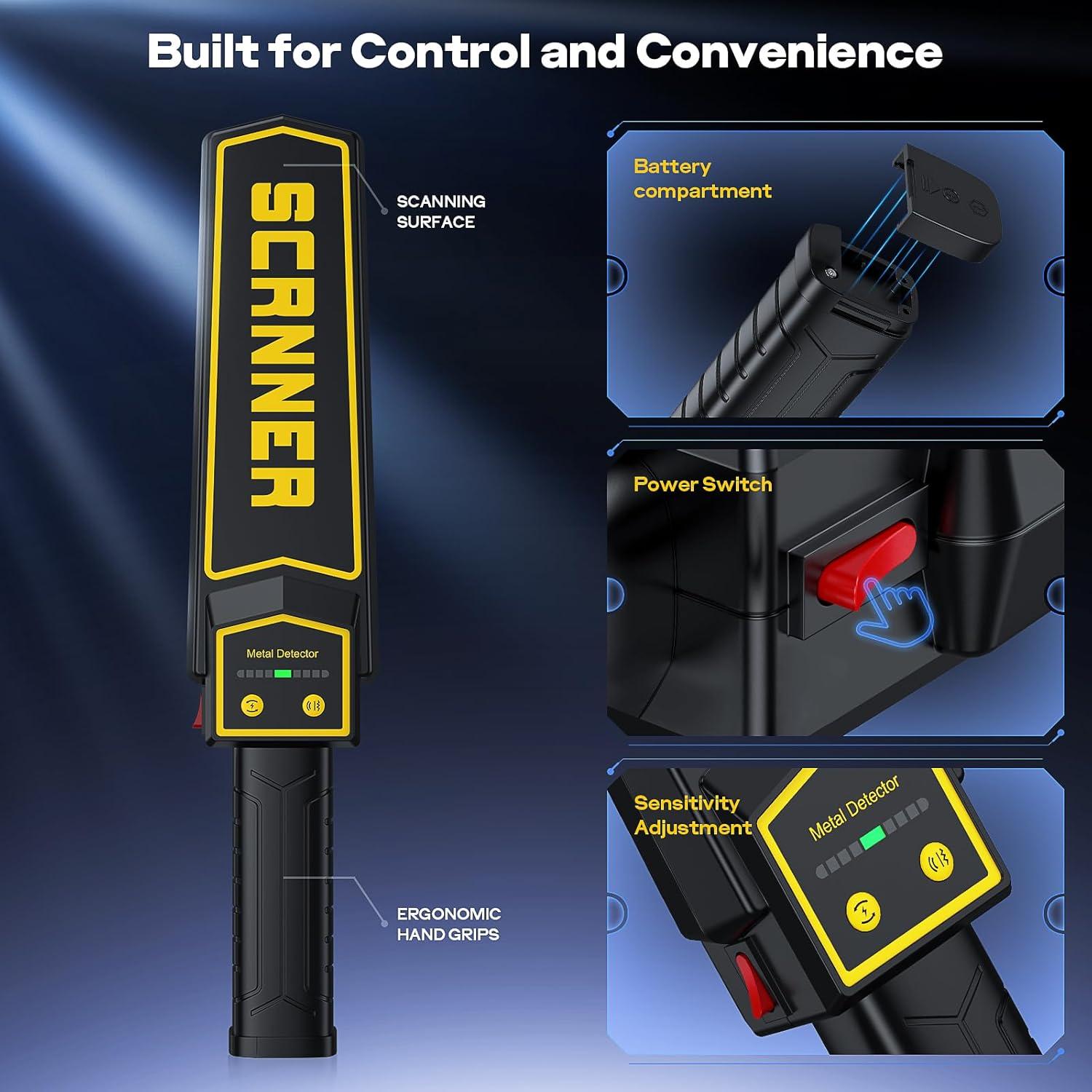 Detector de Metales de Mano JKUSS DM239A Recargable 2000mAh