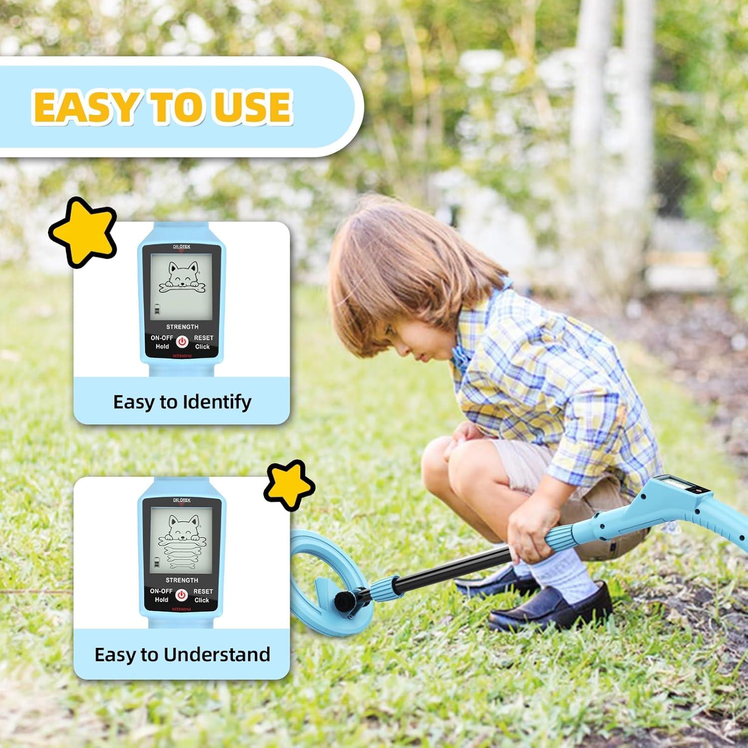 Detector de Metales DR.ÖTEK para Niños Ajustable 69-100 cm