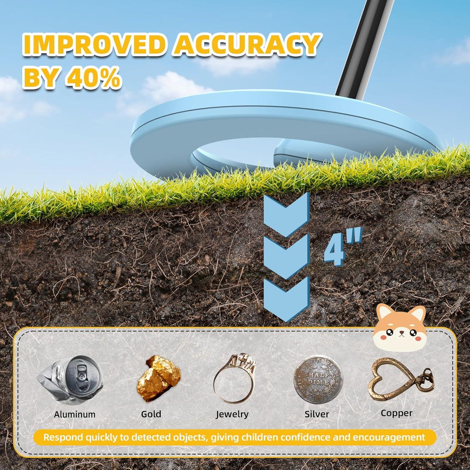 Detector de Metales DR.ÖTEK para Niños Ajustable 69-100 cm