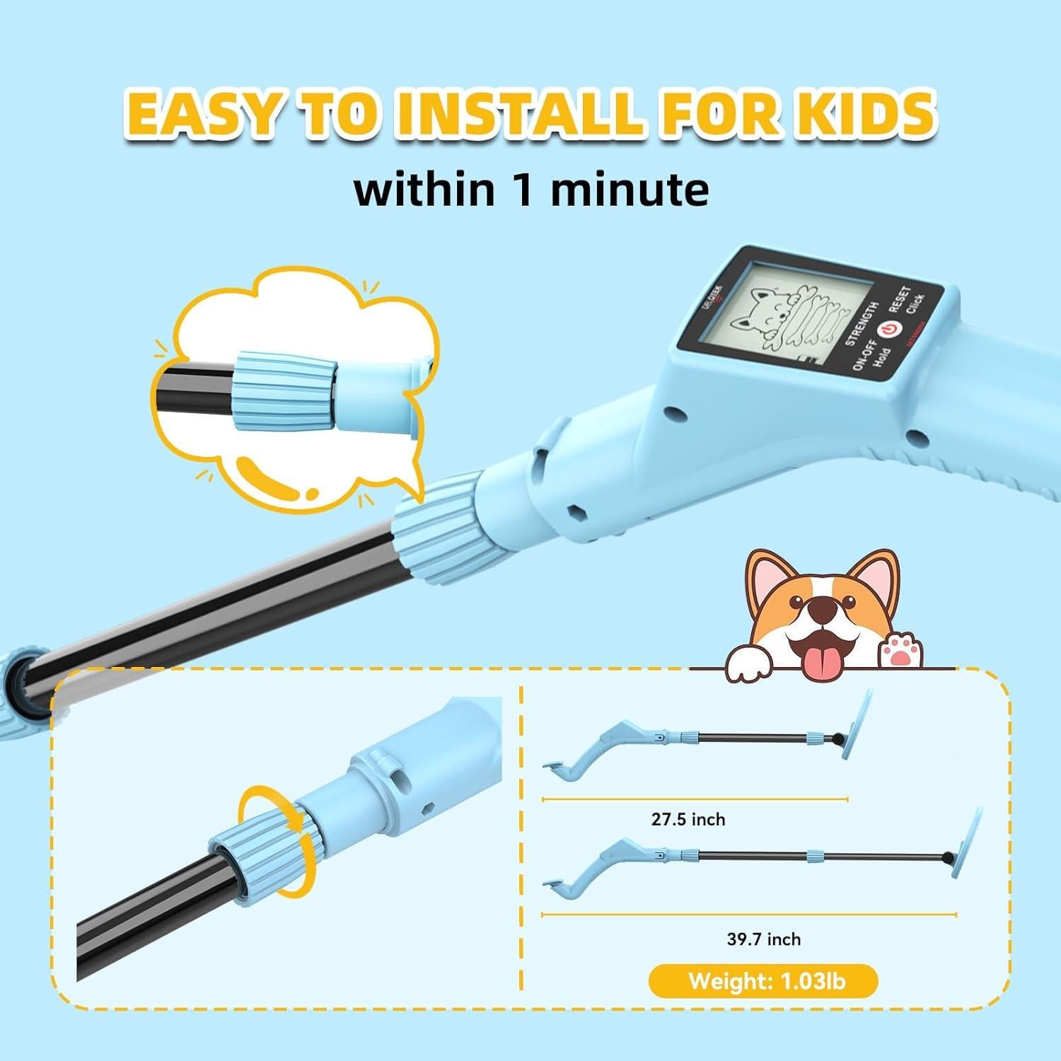 Detector de Metales DR.ÖTEK para Niños Ajustable 69-100 cm