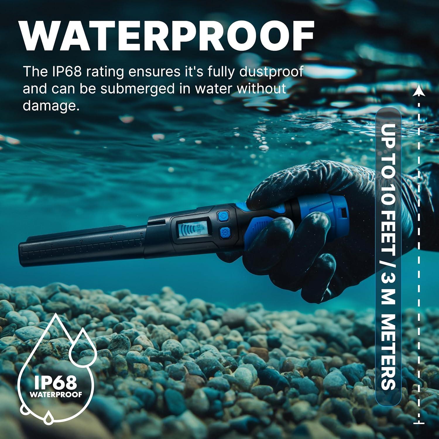 Detector de Metales CKG Pinpointer 360° Impermeable IP68