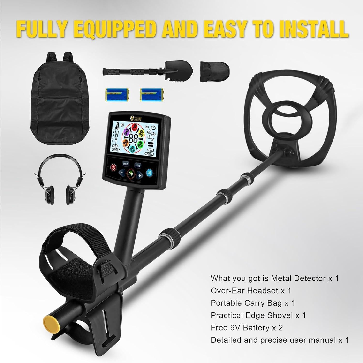 Detector de Metales YELLOW JACKET ASM-55 Ajustable IP65