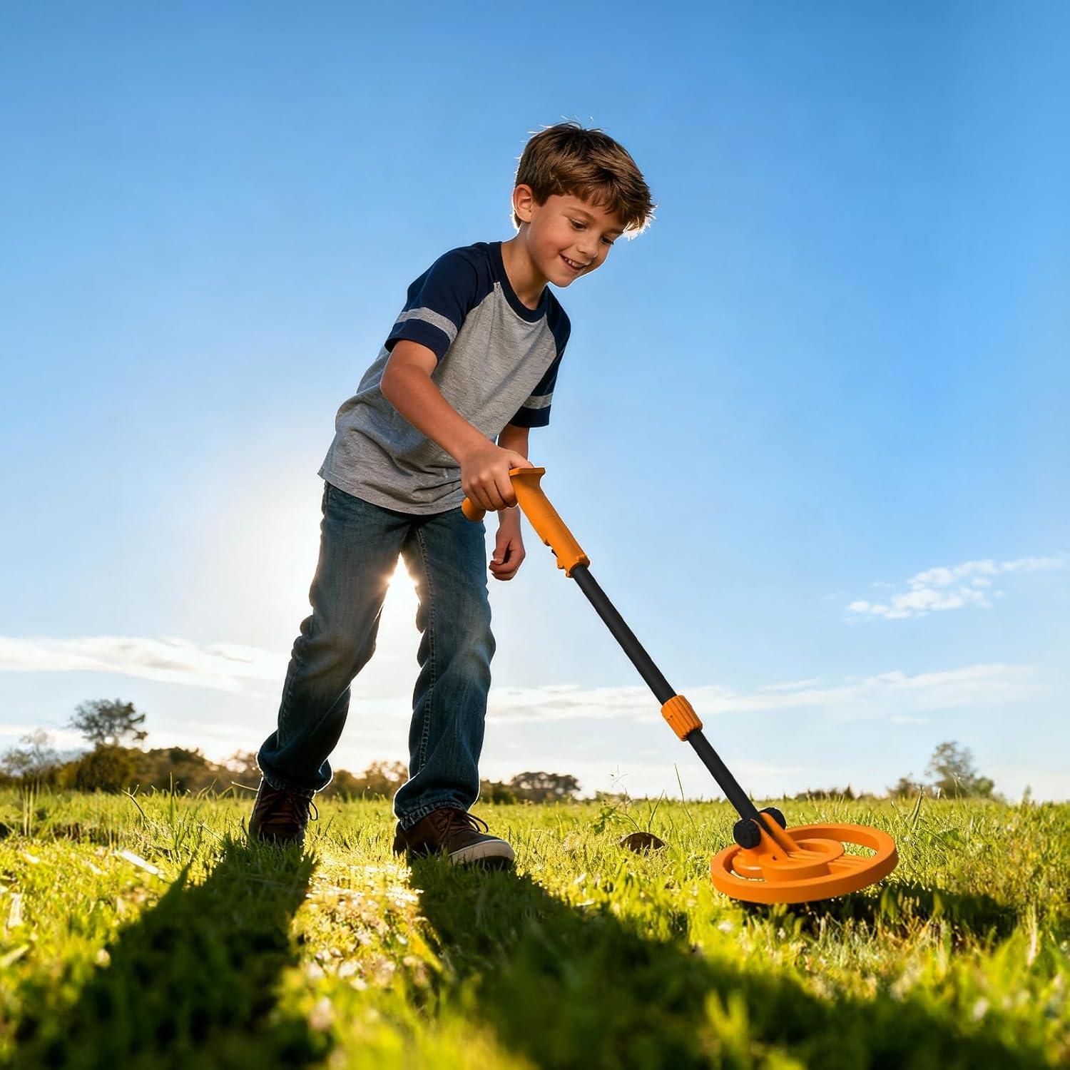 Detector de Metales GoGonova para Niños Naranja Ajustable 69.85-96.01 cm