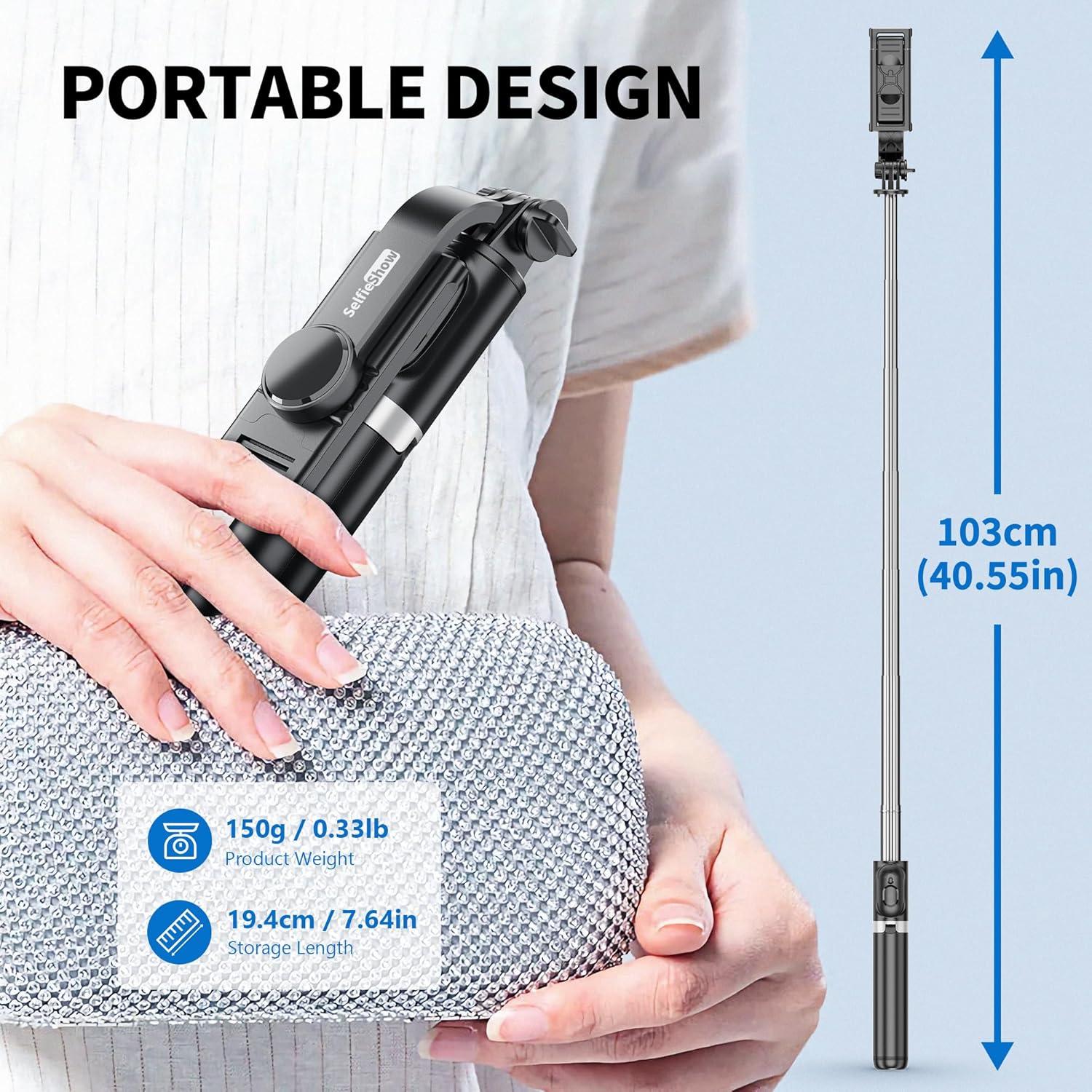 Trípode para Selfies LDP-K07 Extensible y Portátil 103cm