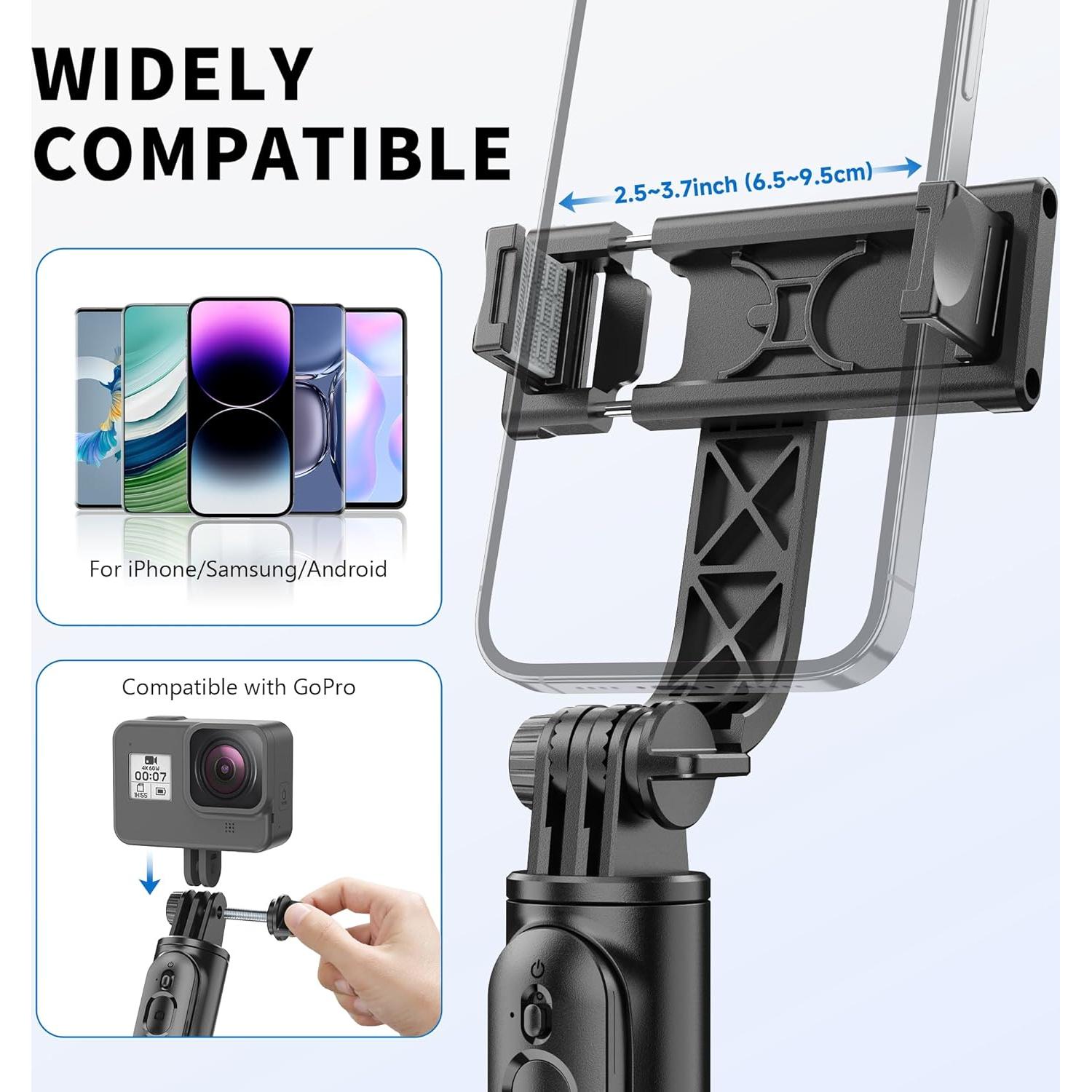 Trípode para Selfies LDP-K07 Extensible y Portátil 103cm