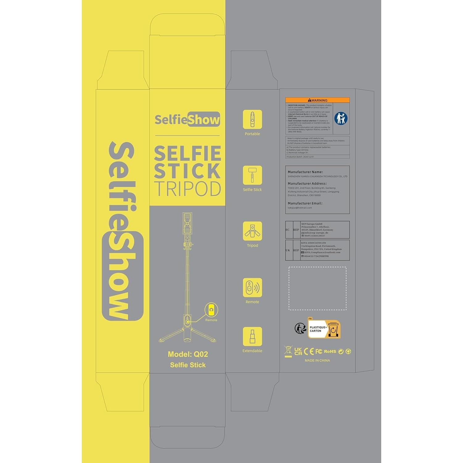 Trípode para Selfies LDP-K07 Extensible y Portátil 103cm