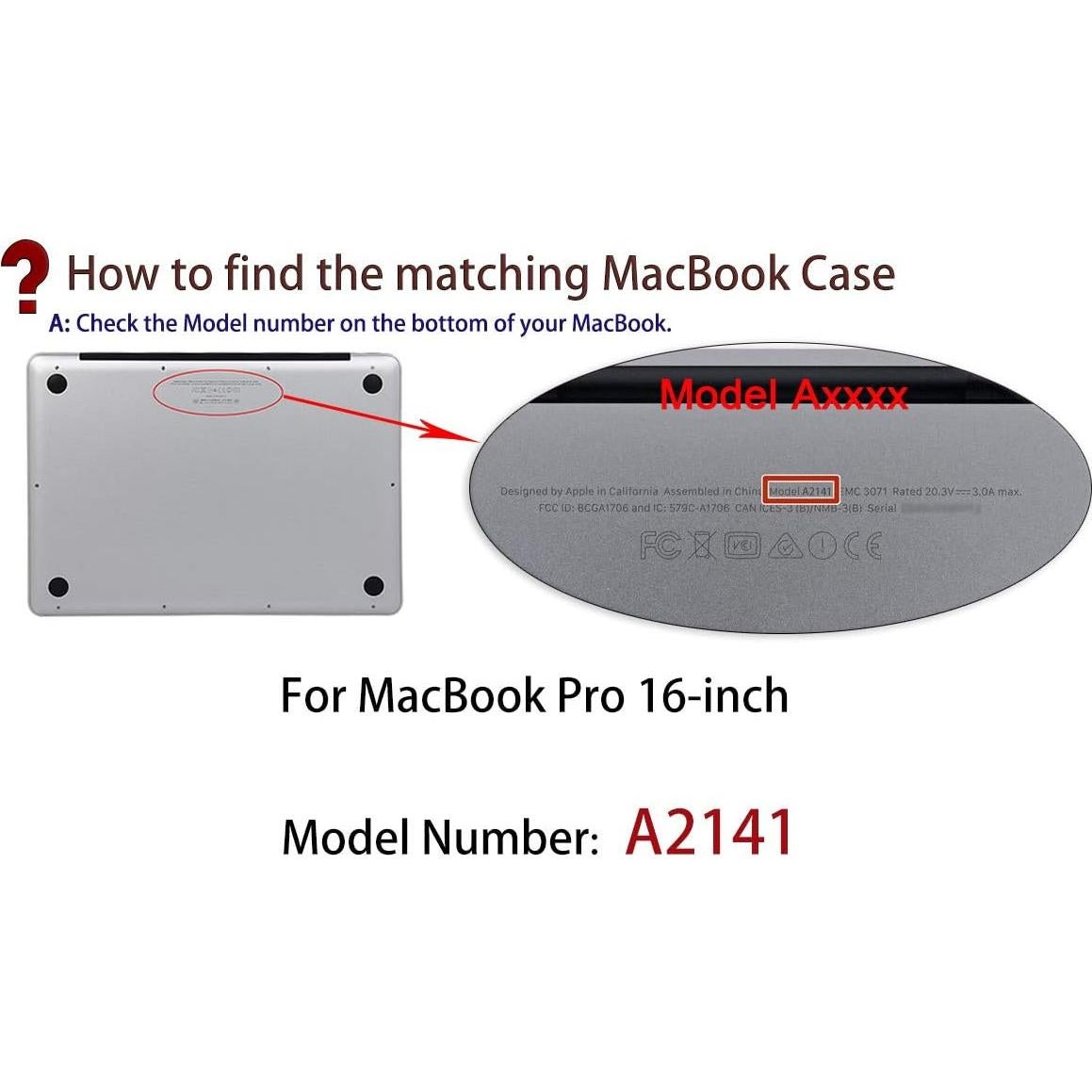 Funda Dura UESWILL para MacBook Pro 16" A2141 Cristal