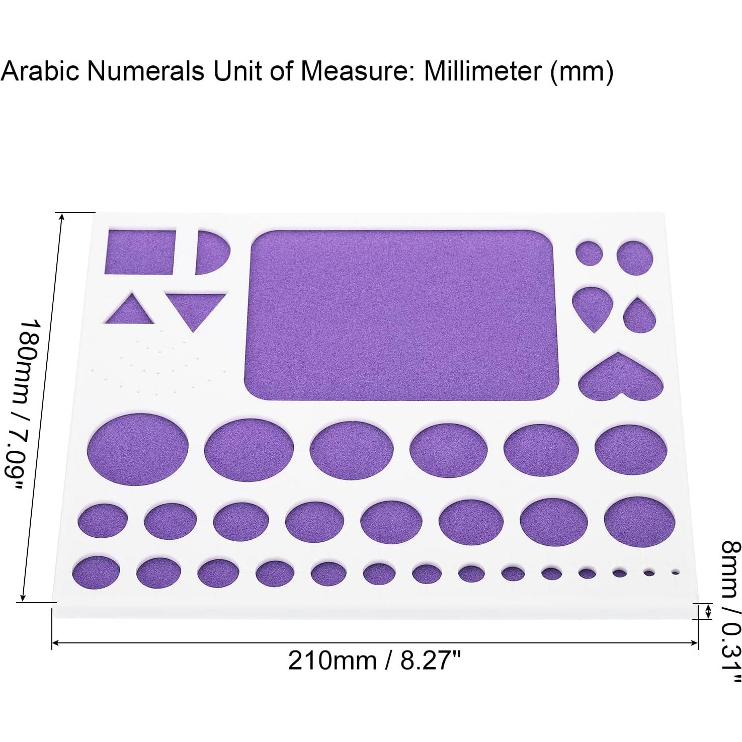 Plantilla de Quilling PATIKIL 210x180 mm, Herramienta DIY