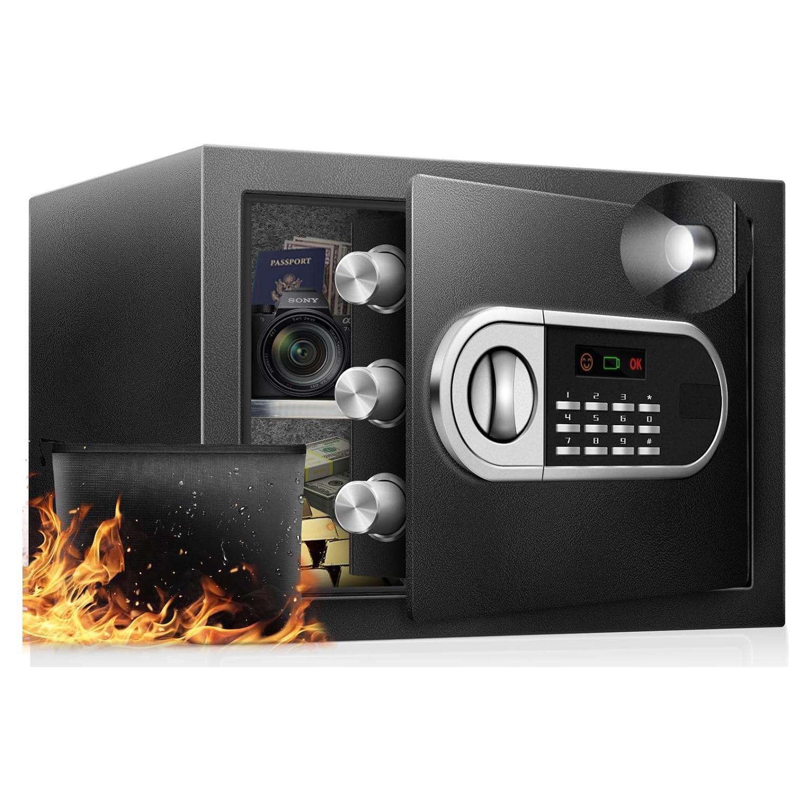 Caja Fuerte Electrónica RETLLAS 1.3 Pies Cúbicos con USB-C