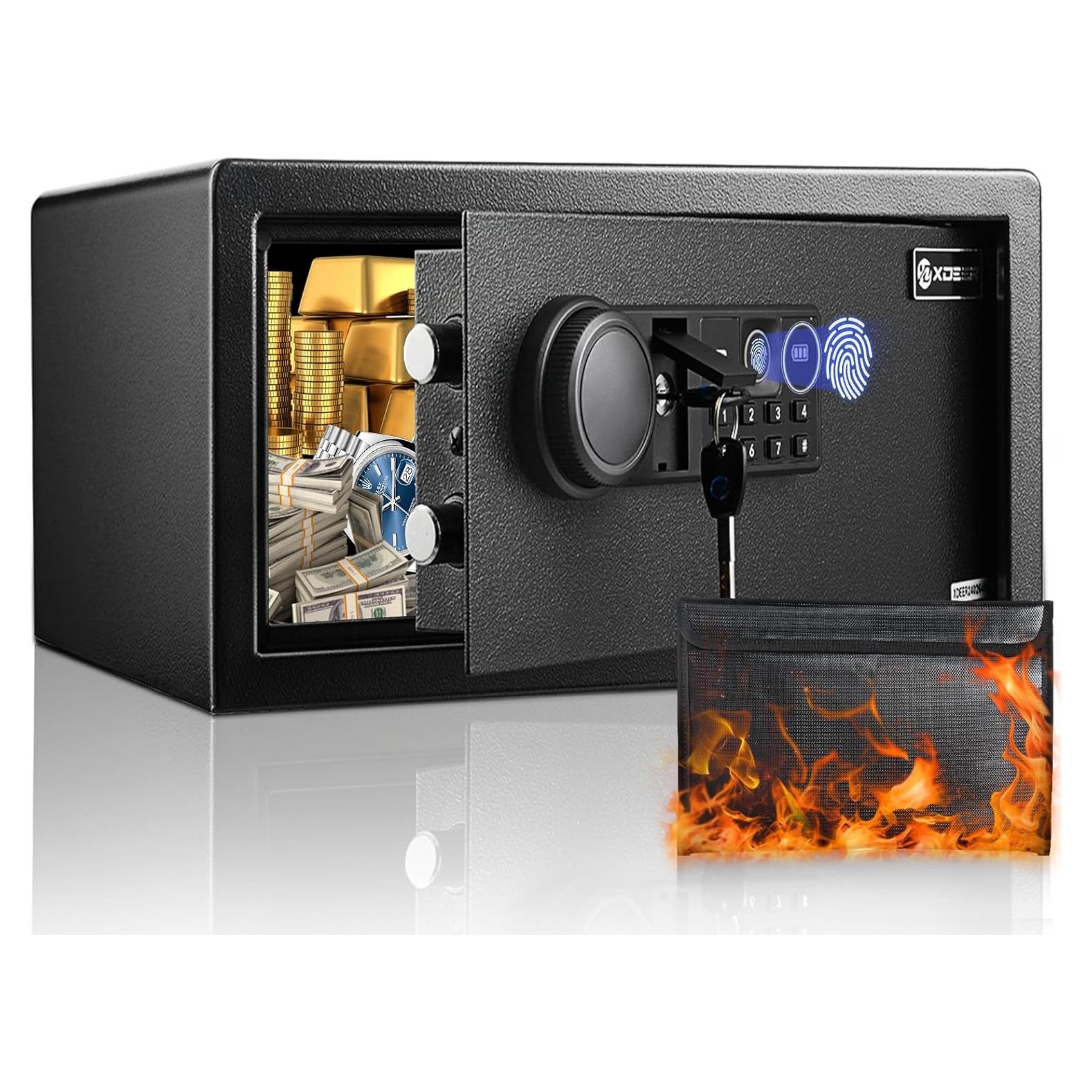 Caja Fuerte Biométrica XDeer 1.09 m³ Ignífuga y a Prueba de Agua