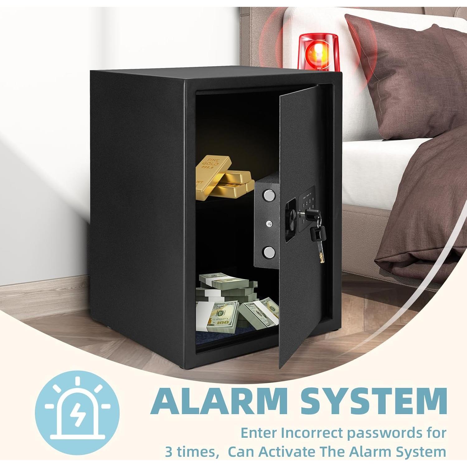 Caja Fuerte Locksworth 2.0 Pies Cúbicos con Teclado Digital