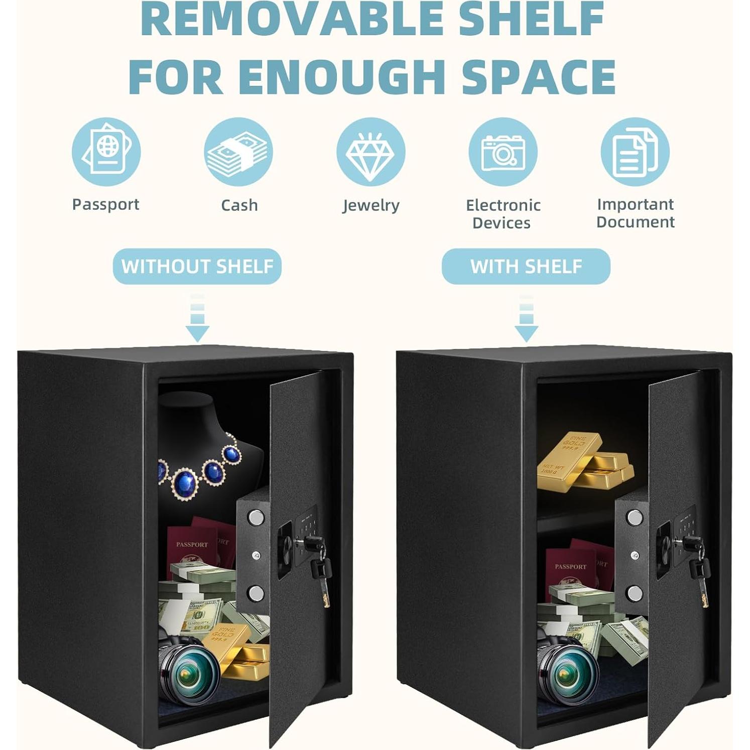 Caja Fuerte Locksworth 2.0 Pies Cúbicos con Teclado Digital