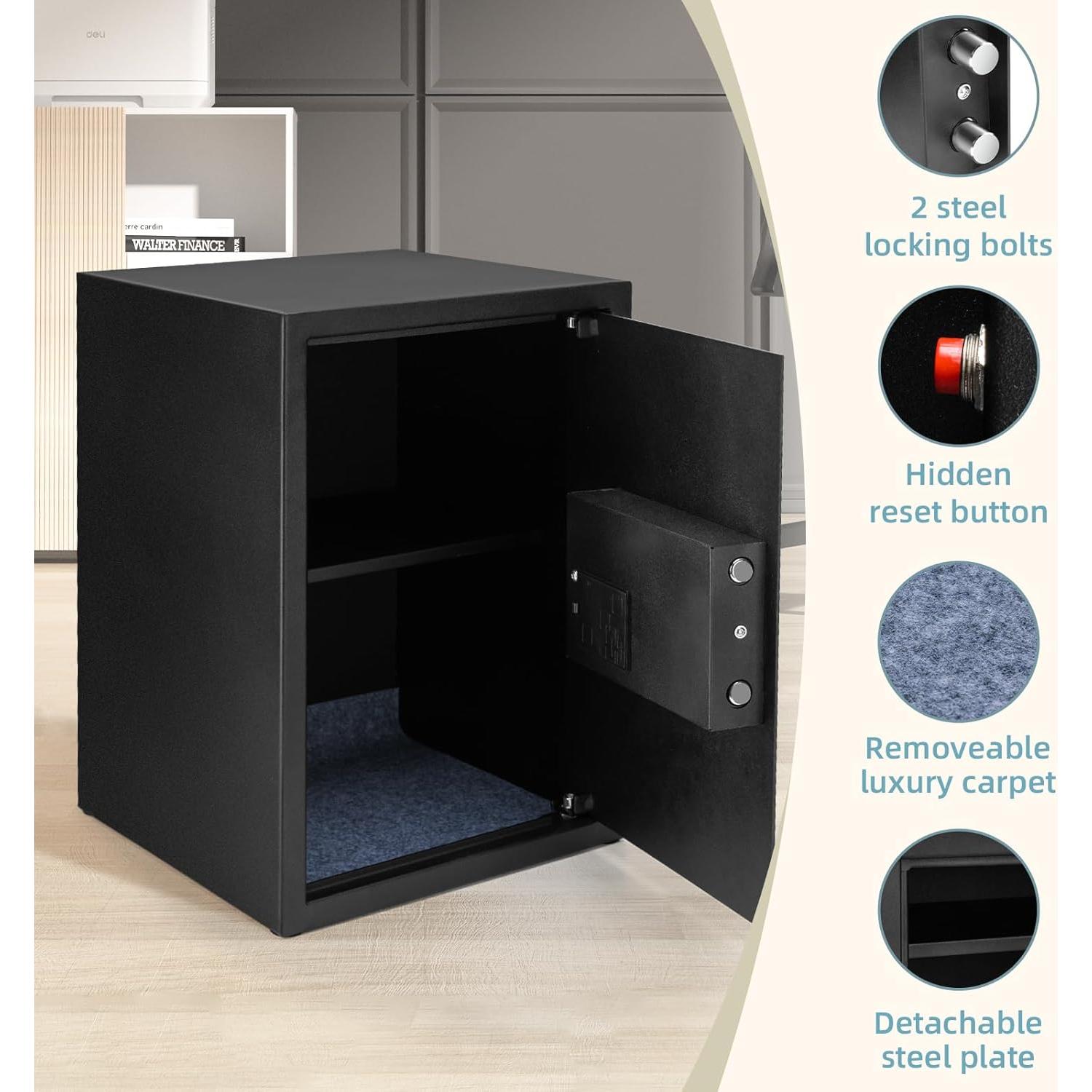 Caja Fuerte Locksworth 2.0 Pies Cúbicos con Teclado Digital