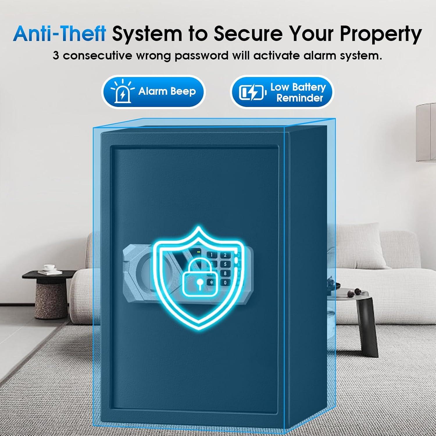 Caja Fuerte Fdsutvit 2.2 Pies Cúbicos Acero Antirrobo