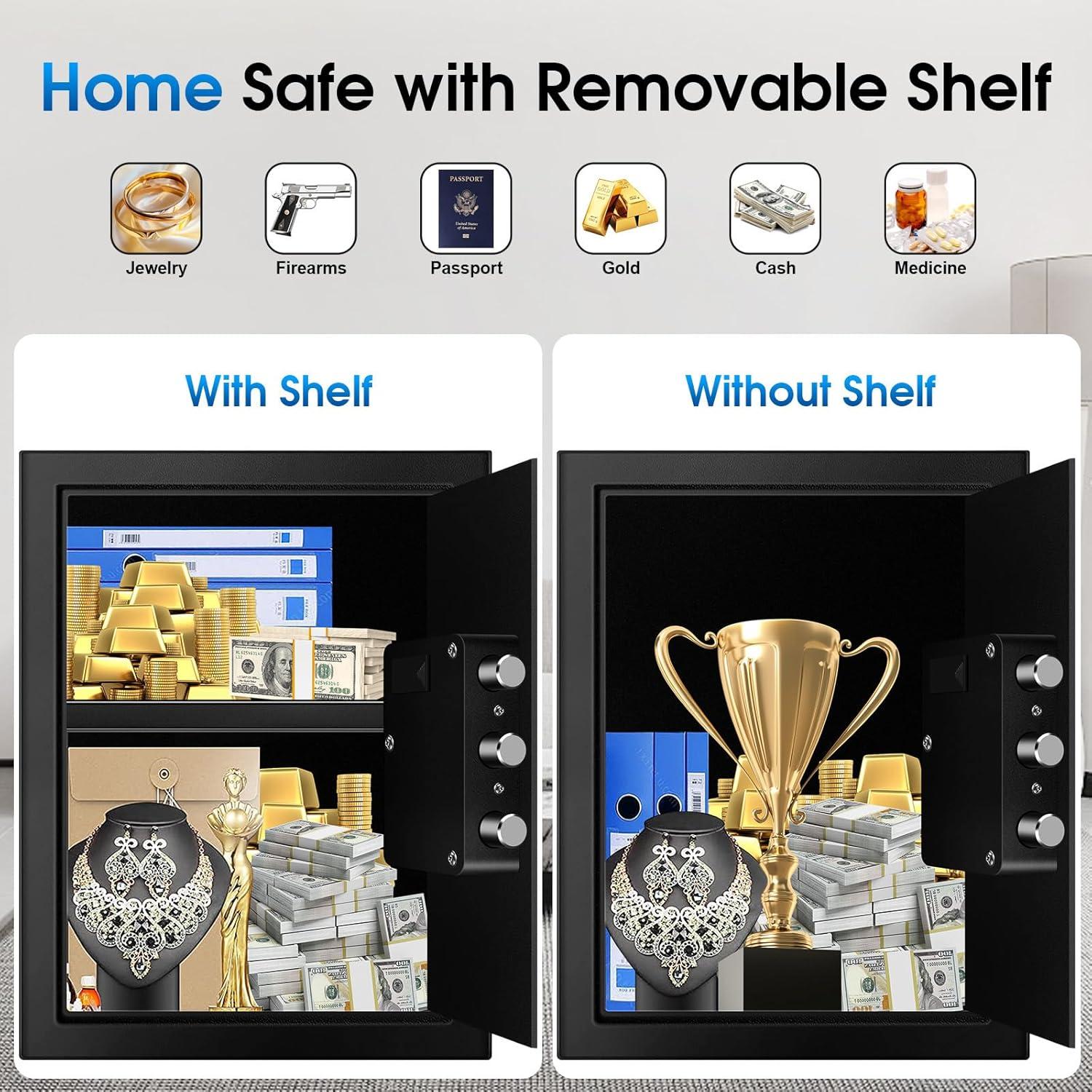 Caja Fuerte Fdsutvit 2.2 Pies Cúbicos Acero Antirrobo