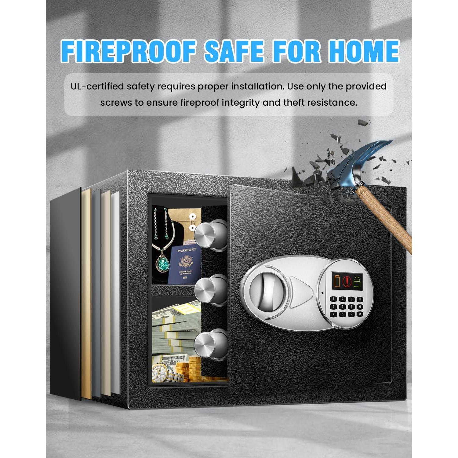 Caja Fuerte TOTOY 1.8 Pies Cúbicos Acero Electrónica Antirrobo